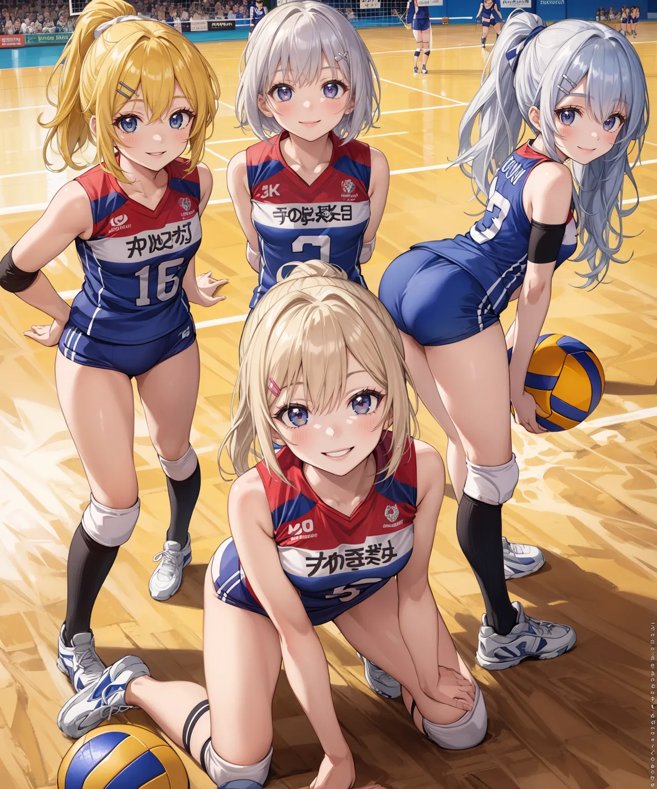【「バレーボール」AIエロ画像（イラスト・アニメ・二次元風）378枚まとめ！(6ページ目)のエロ画像21枚目