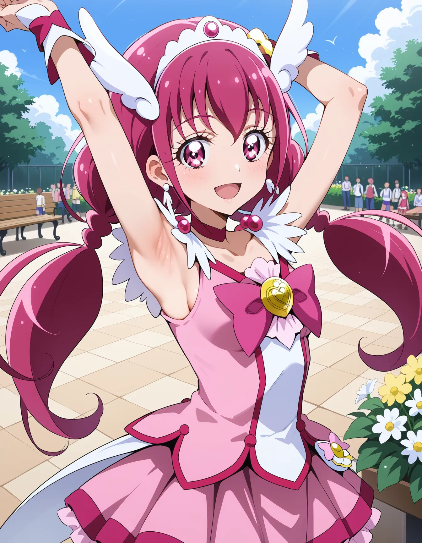 【「腋・脇」AIエロ画像（イラスト・アニメ・二次元風）4705枚まとめ！(69ページ目)のエロ画像19枚目