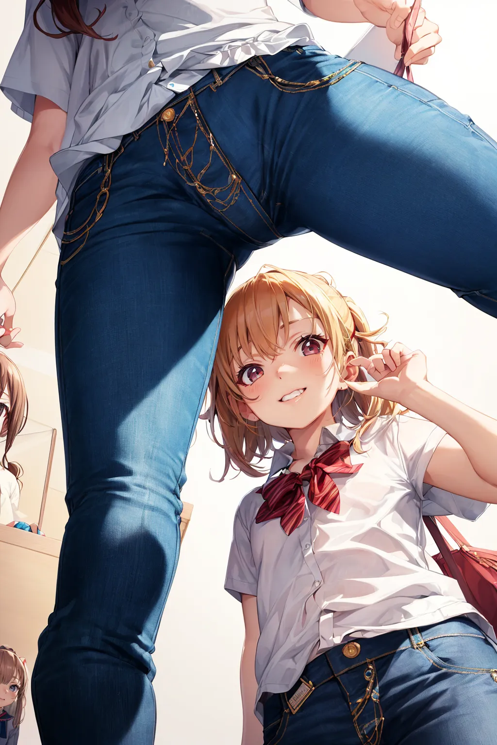 【「貧乳」AIエロ画像（イラスト・アニメ・二次元風）8390枚まとめ！(125ページ目)のエロ画像4枚目
