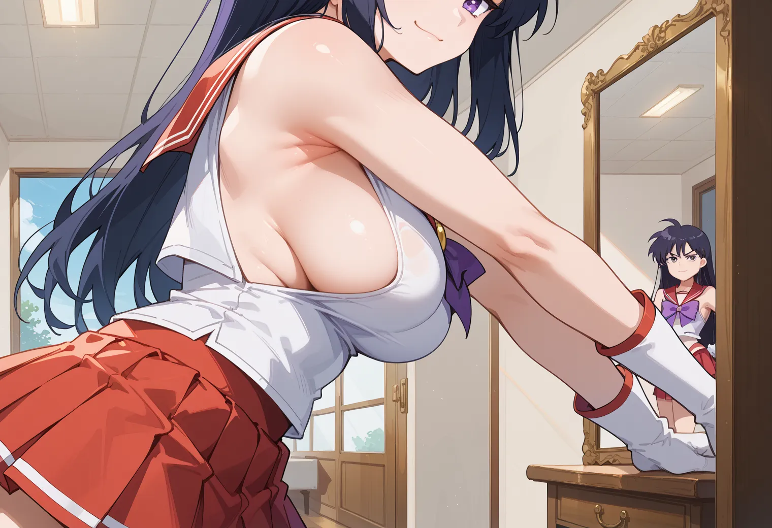 【「腋・脇」AIエロ画像（イラスト・アニメ・二次元風）4705枚まとめ！(69ページ目)のエロ画像13枚目