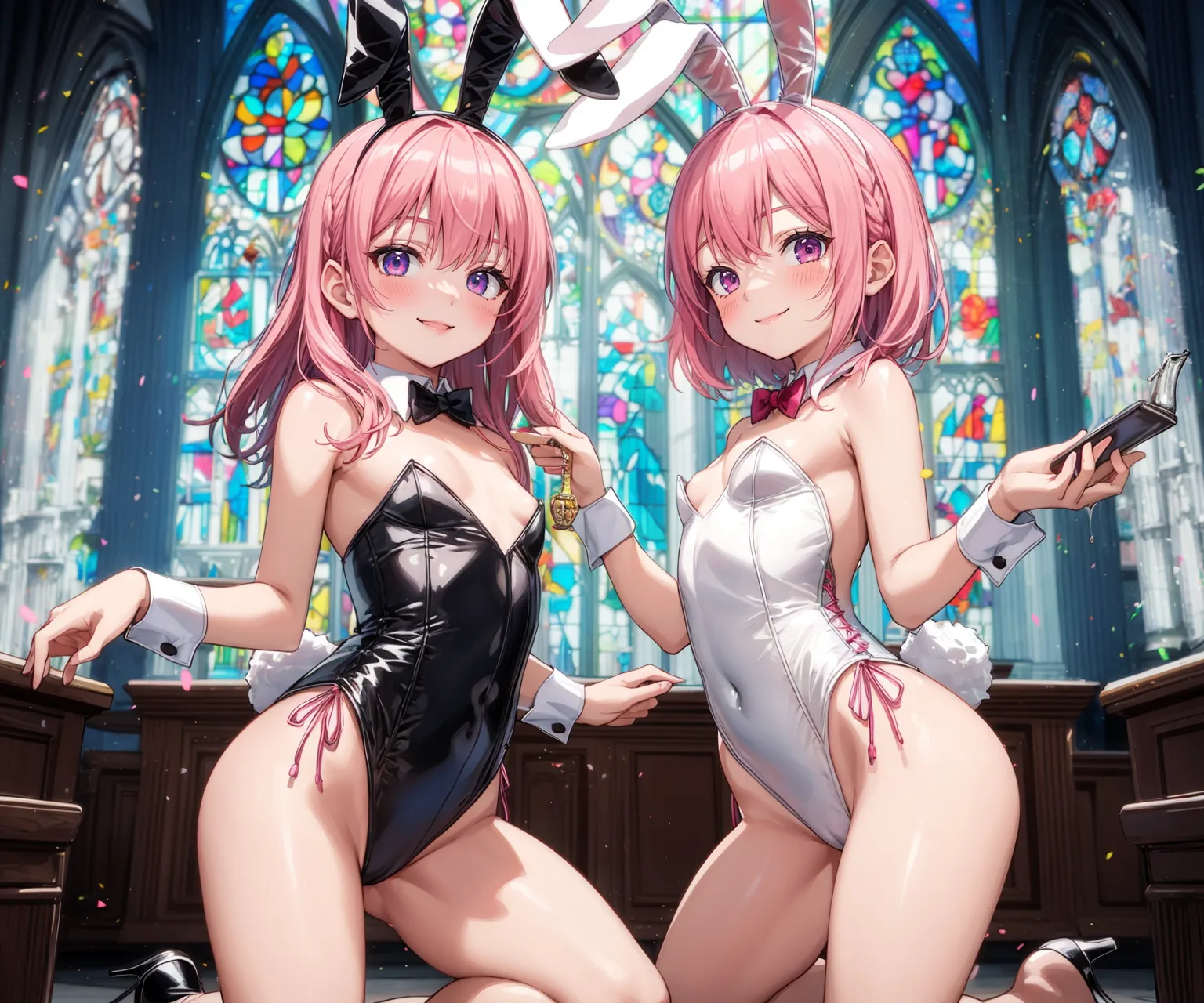 【「バニーガール」AIエロ画像（イラスト・アニメ・二次元風）736枚まとめ！(11ページ目)のエロ画像18枚目