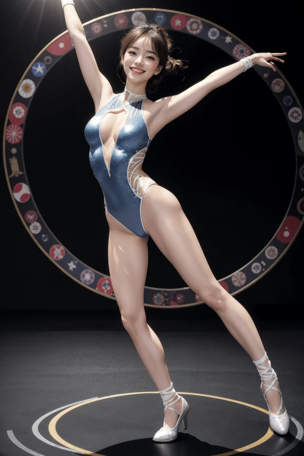 【「巨乳×レオタード」AIエロ画像（リアル・実写・フォト風）240枚まとめ！(4ページ目)のエロ画像23枚目