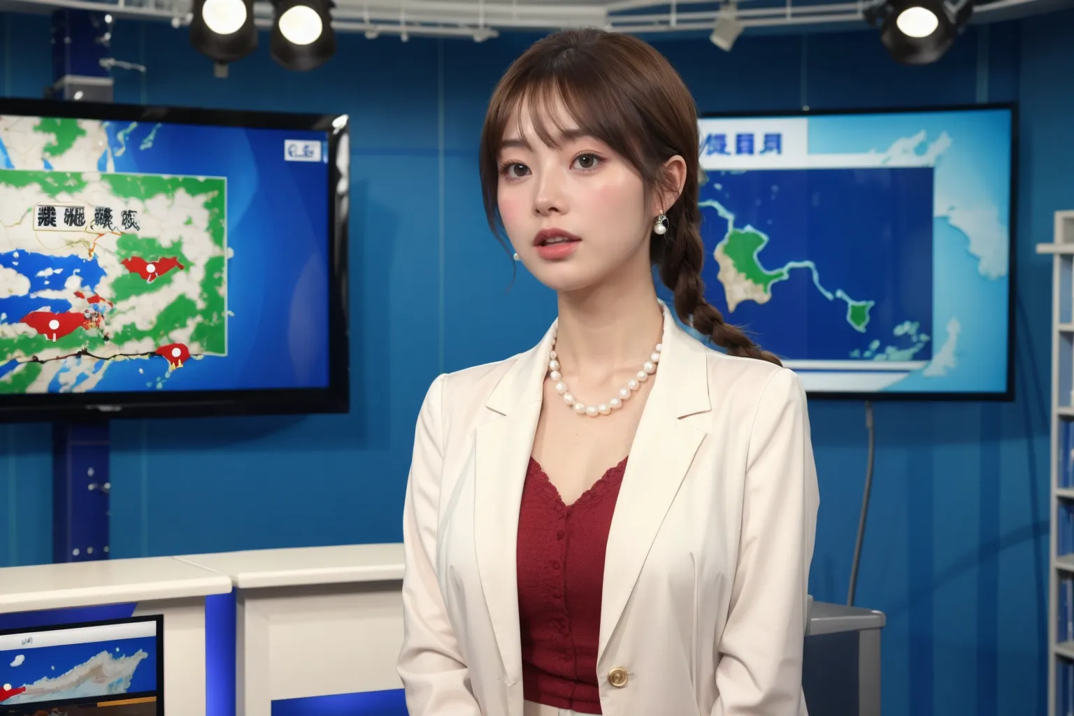【「爆乳・超乳×女子アナウンサー」AIエロ画像（リアル・実写・フォト風）369枚まとめ！(6ページ目)のエロ画像24枚目