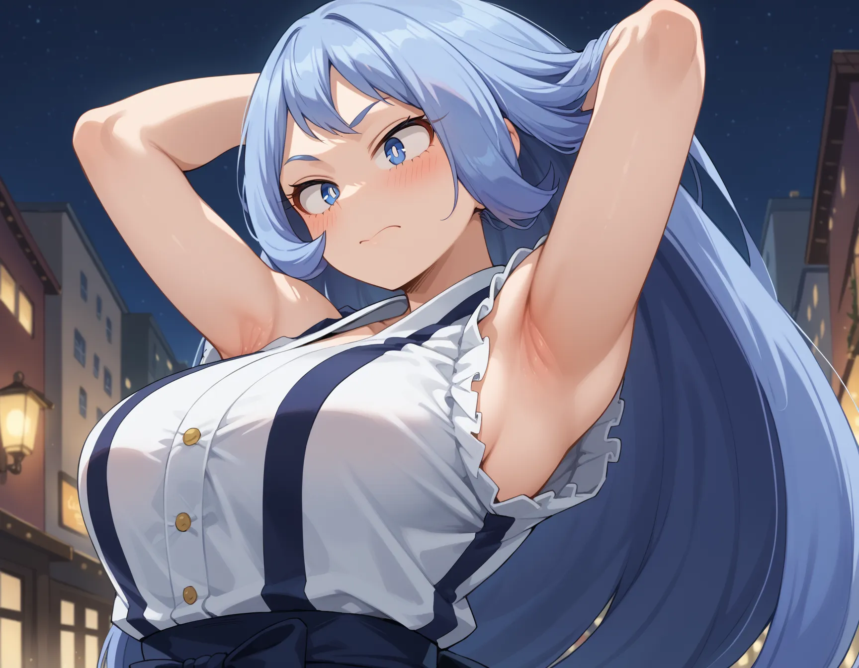 【「腋・脇」AIエロ画像（イラスト・アニメ・二次元風）4705枚まとめ！(68ページ目)のエロ画像26枚目