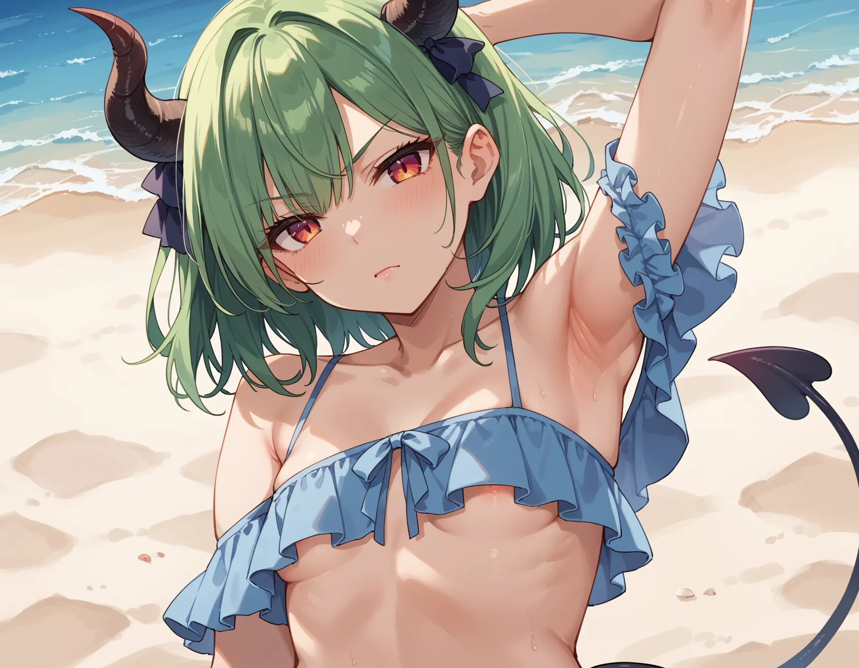 【「腋・脇」AIエロ画像（イラスト・アニメ・二次元風）4705枚まとめ！(68ページ目)のエロ画像18枚目