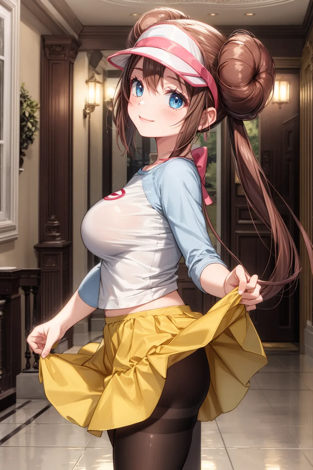 【「巨乳×パンスト」AIエロ画像（イラスト・アニメ・二次元風）575枚まとめ！(9ページ目)のエロ画像10枚目