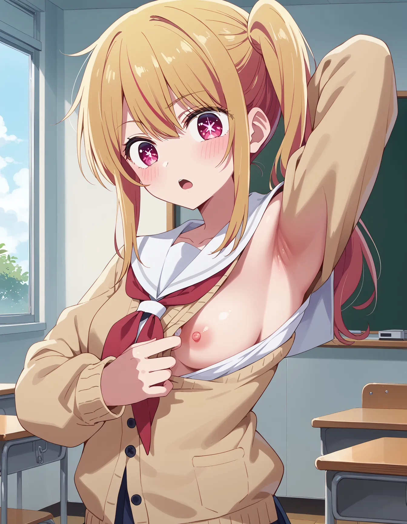 【「腋・脇」AIエロ画像（イラスト・アニメ・二次元風）4705枚まとめ！(68ページ目)のエロ画像4枚目