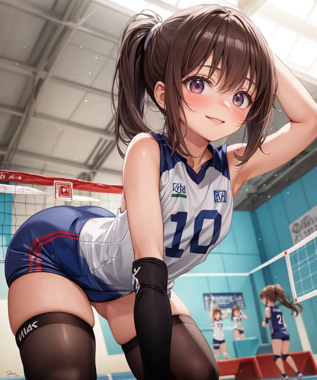 【「バレーボール」AIエロ画像（イラスト・アニメ・二次元風）378枚まとめ！(6ページ目)のエロ画像16枚目