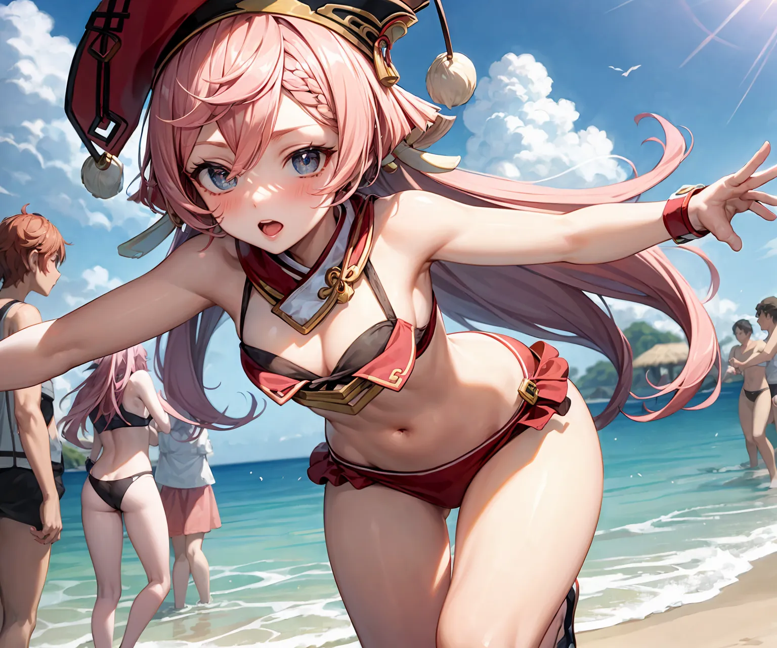 【「貧乳」AIエロ画像（イラスト・アニメ・二次元風）8390枚まとめ！(122ページ目)のエロ画像6枚目