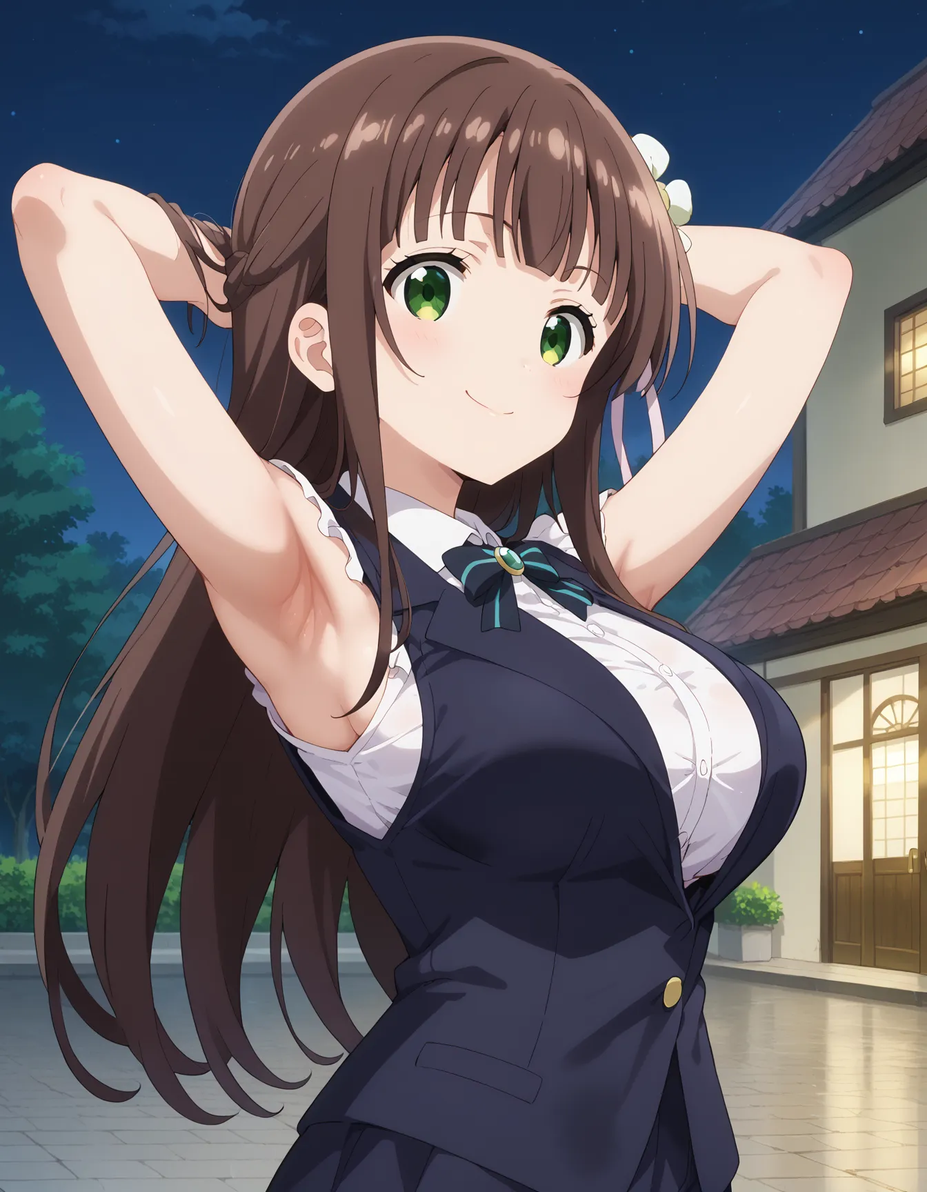 【「腋・脇」AIエロ画像（イラスト・アニメ・二次元風）4705枚まとめ！(67ページ目)のエロ画像22枚目