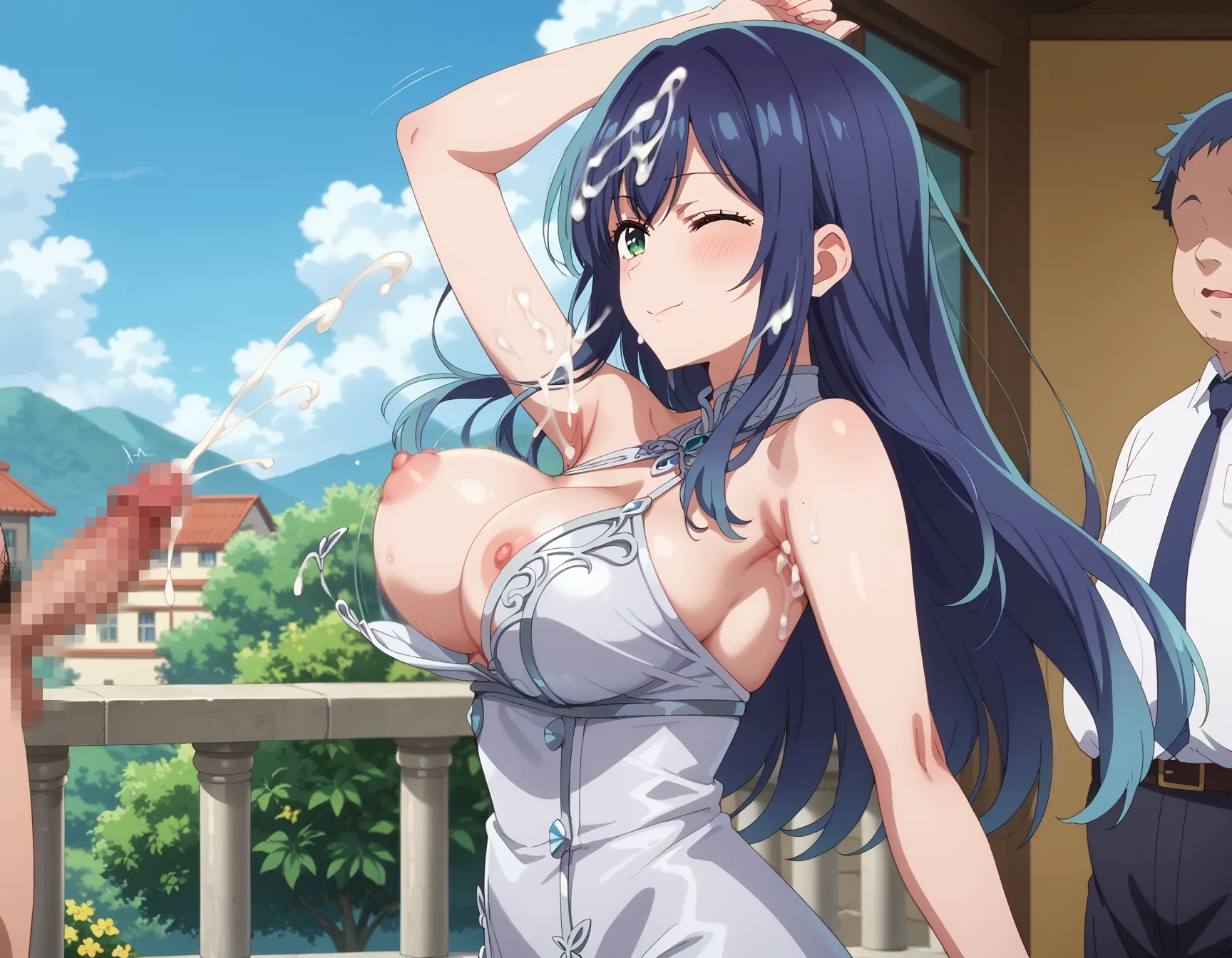 【「腋・脇」AIエロ画像（イラスト・アニメ・二次元風）4705枚まとめ！(67ページ目)のエロ画像21枚目
