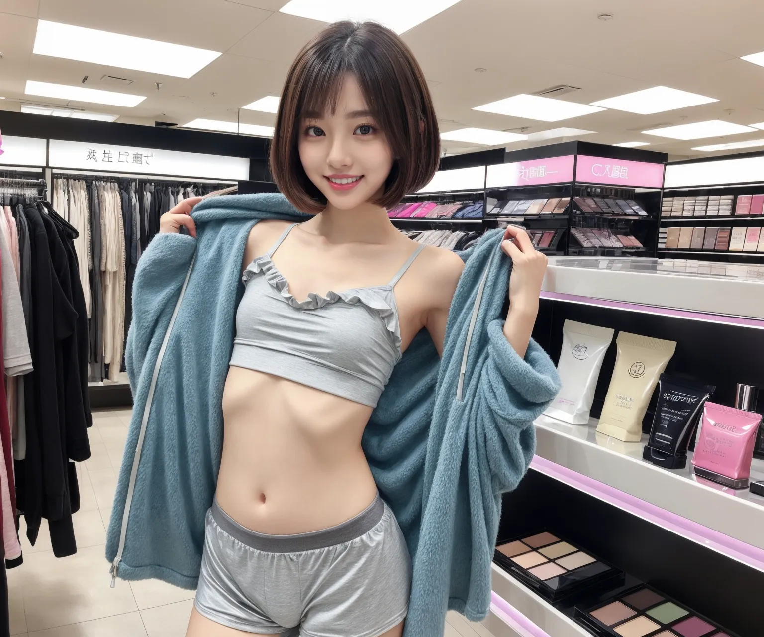 【「ロリ・小柄×下着（ブラジャー・パンティ）」AIエロ画像（リアル・実写・フォト風）3330枚まとめ！(48ページ目)のエロ画像19枚目