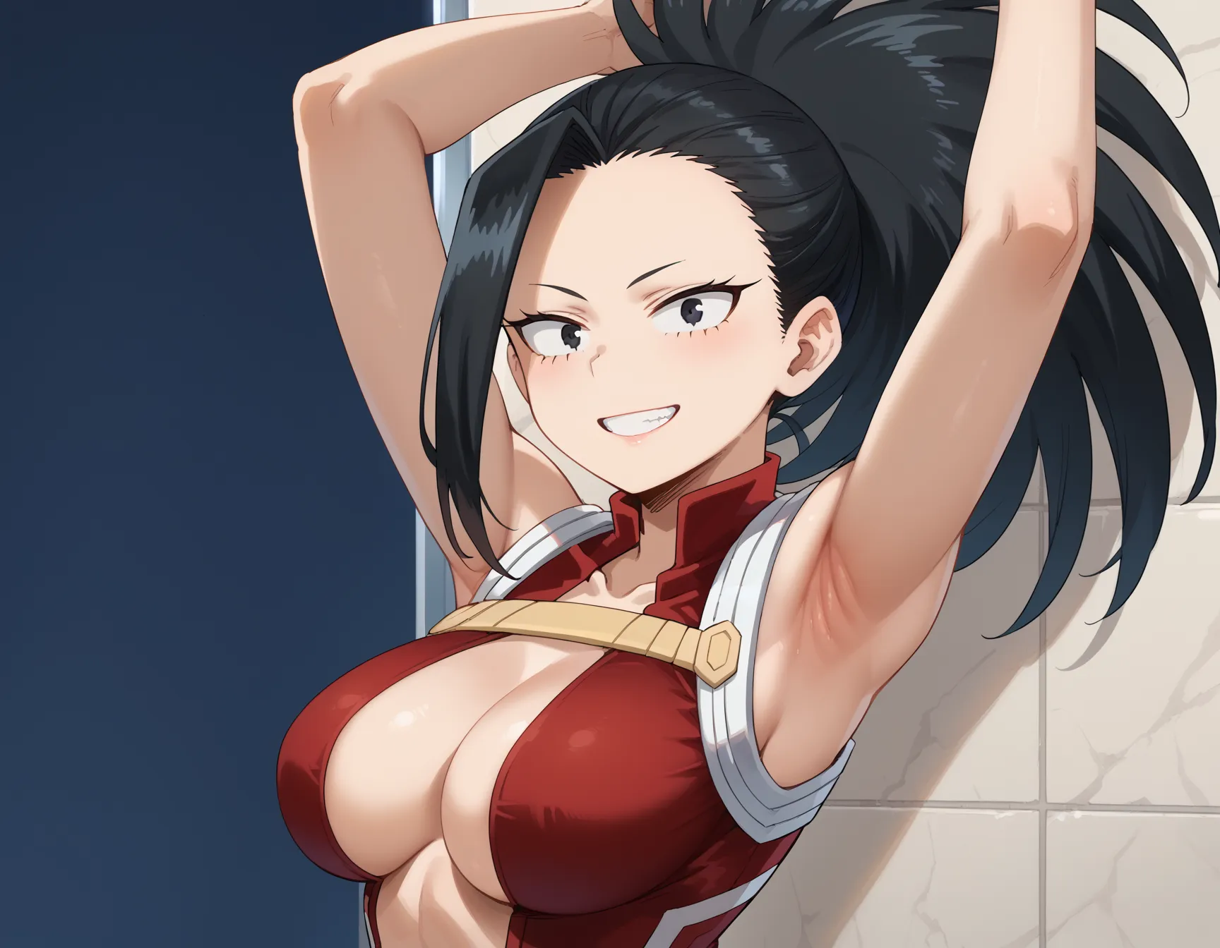 【「腋・脇」AIエロ画像（イラスト・アニメ・二次元風）4705枚まとめ！(67ページ目)のエロ画像6枚目