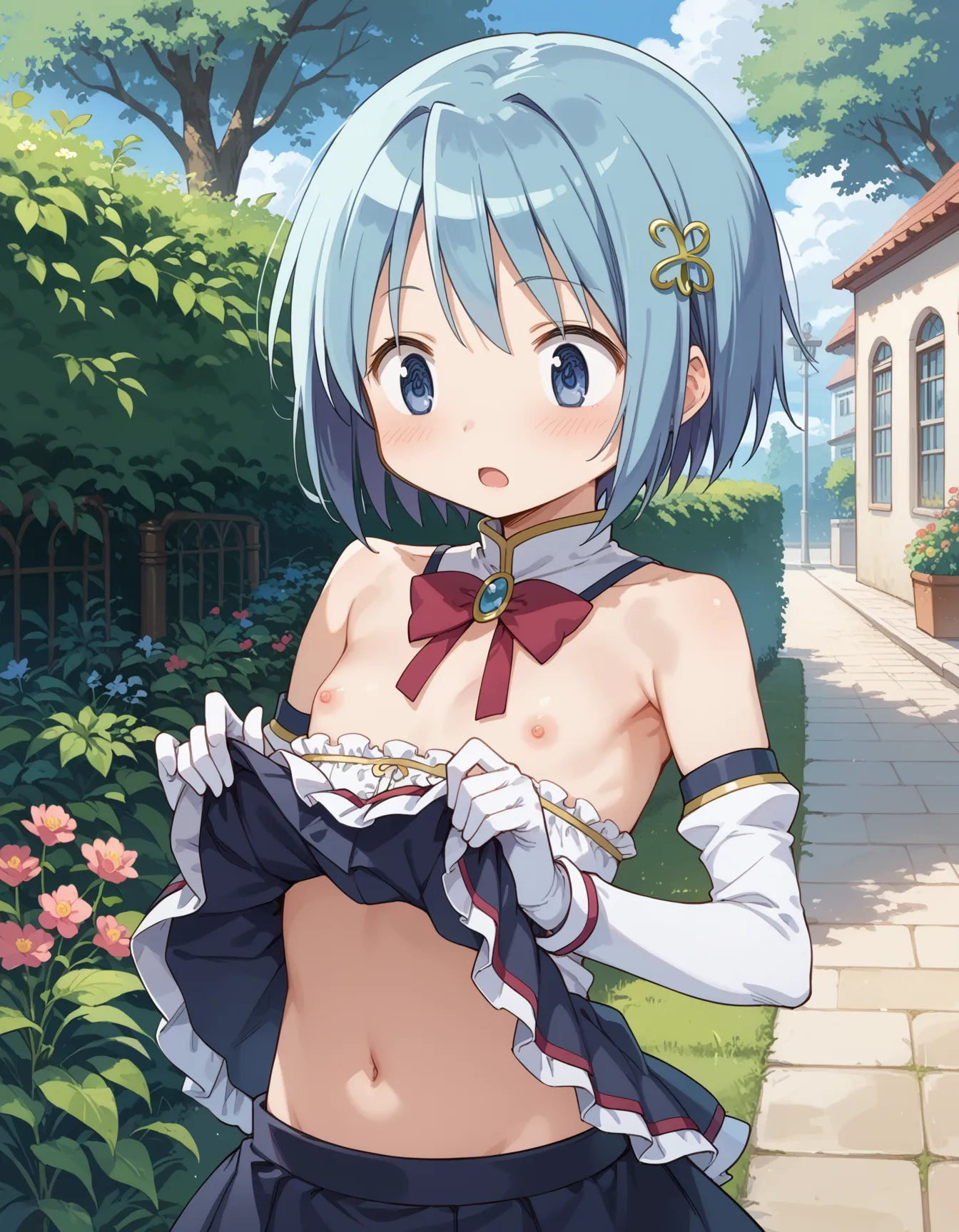 【「貧乳」AIエロ画像（イラスト・アニメ・二次元風）8390枚まとめ！(120ページ目)のエロ画像13枚目
