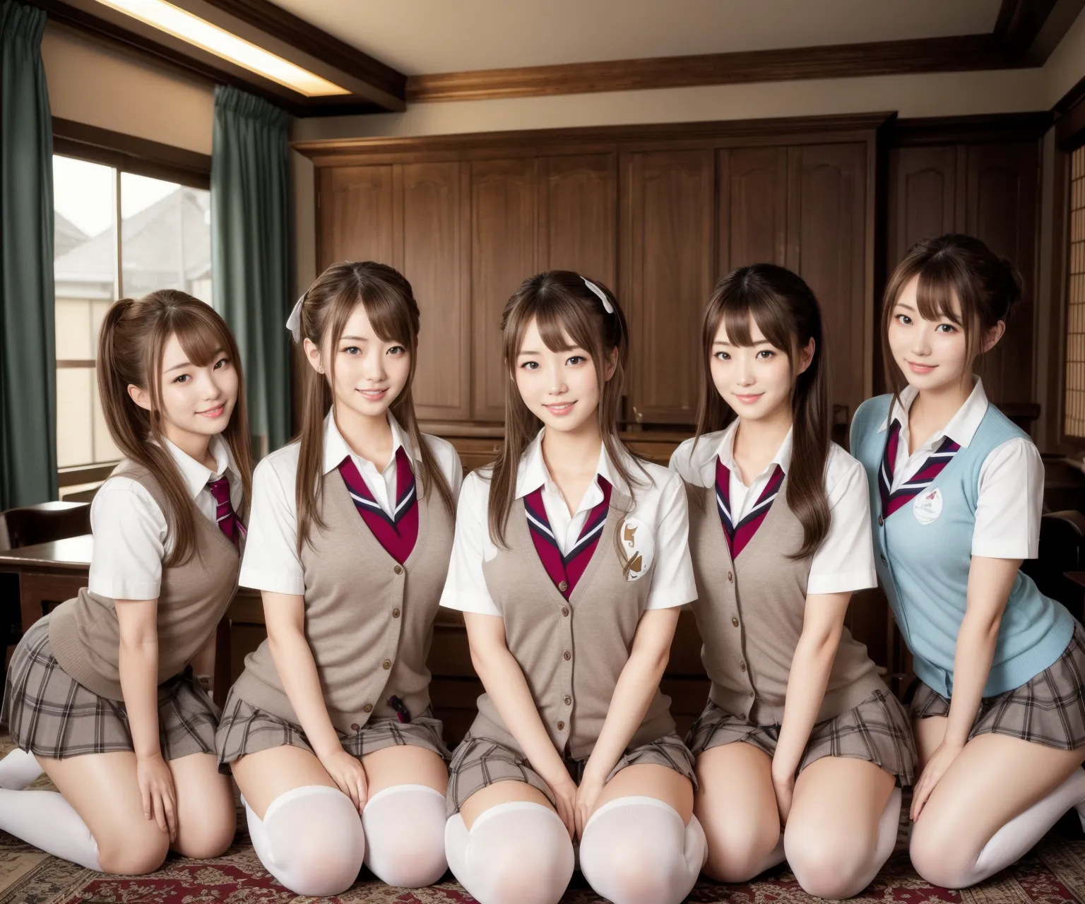 【「女子校生・JK×学制服」AIエロ画像（リアル・実写・フォト風）6248枚まとめ！(88ページ目)のエロ画像27枚目