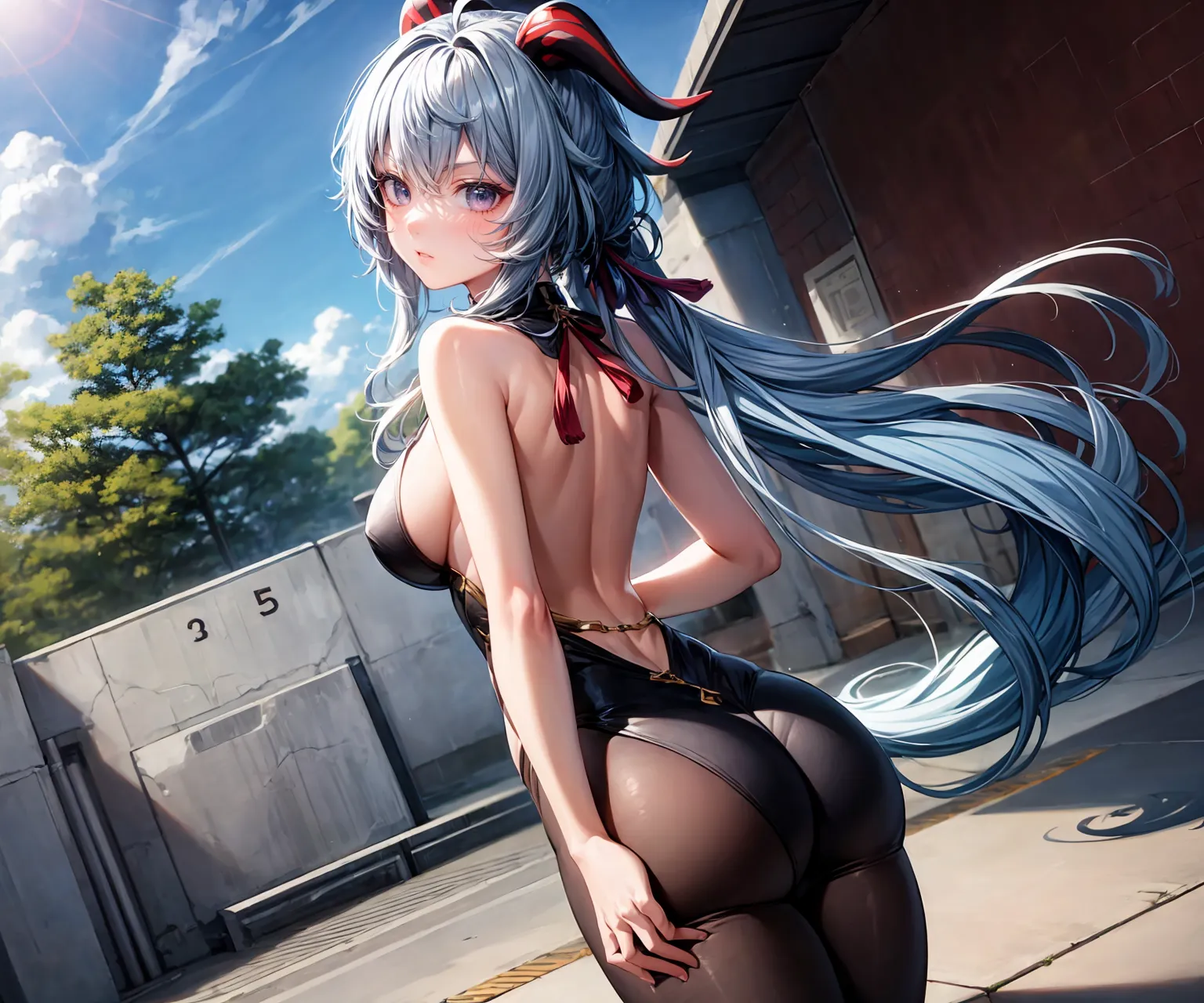 【「尻」AIエロ画像（イラスト・アニメ・二次元風）13361枚まとめ！(186ページ目)のエロ画像26枚目