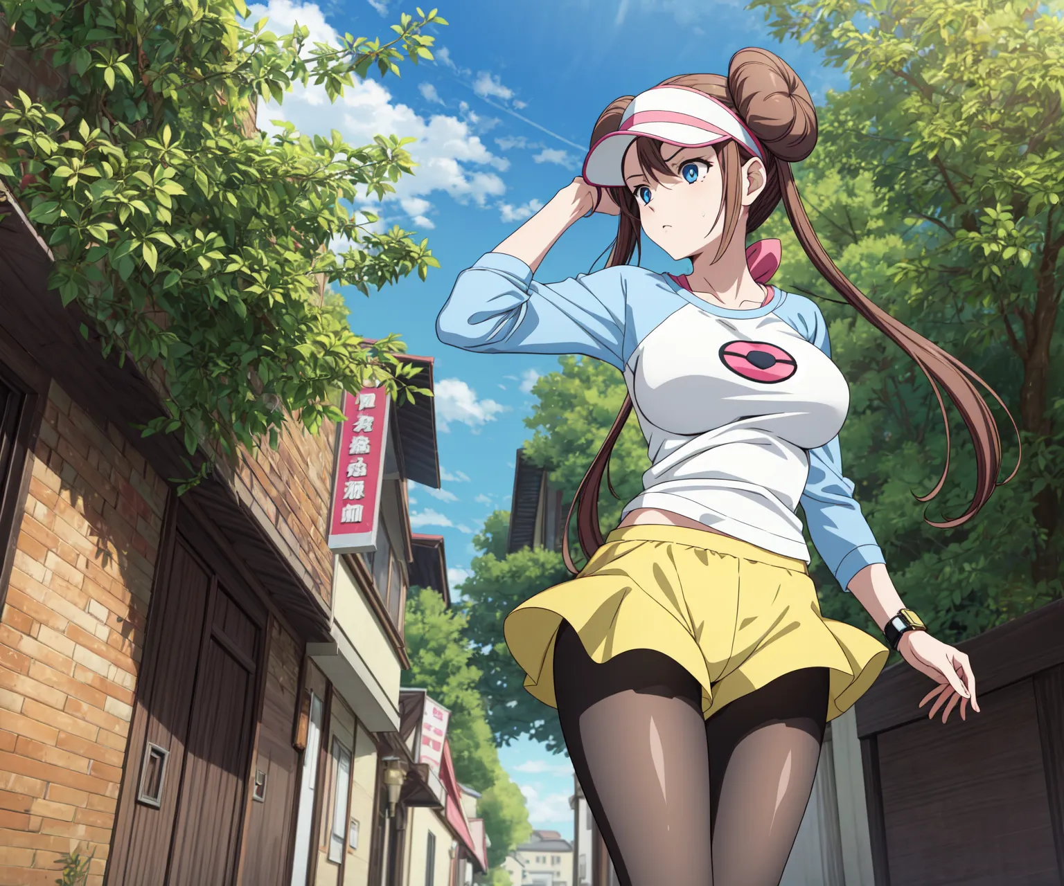 【「巨乳×パンスト」AIエロ画像（イラスト・アニメ・二次元風）575枚まとめ！(9ページ目)のエロ画像4枚目