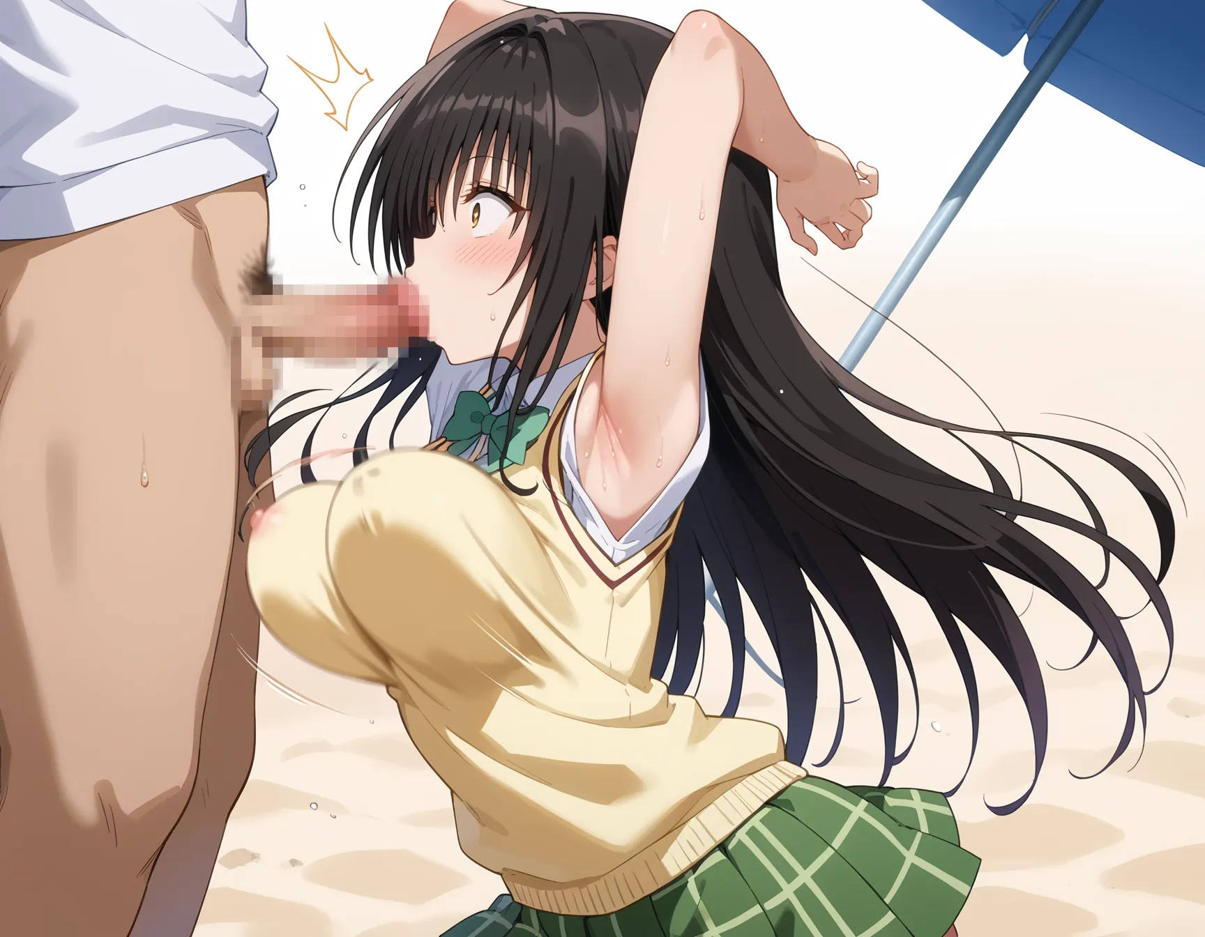 【「腋・脇」AIエロ画像（イラスト・アニメ・二次元風）4705枚まとめ！(65ページ目)のエロ画像26枚目
