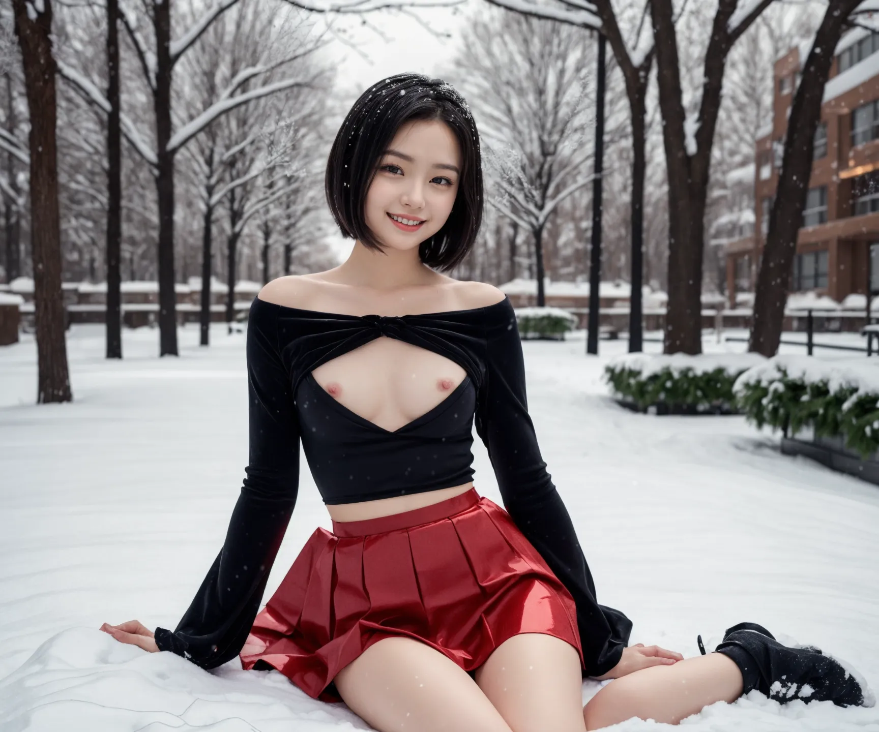 【「貧乳」AIエロ画像（リアル・実写・フォト風）21896枚まとめ！(300ページ目)のエロ画像17枚目