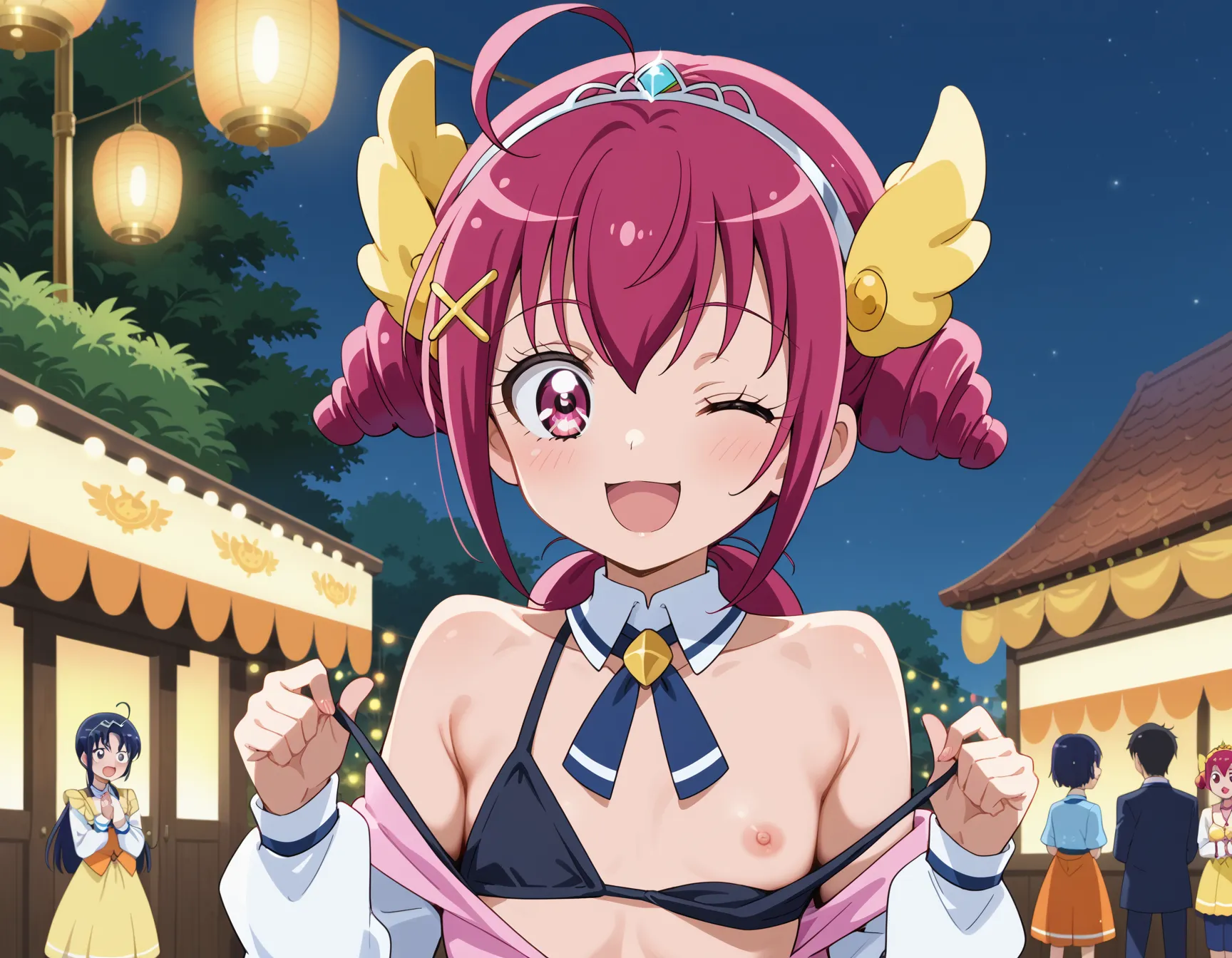 【「下着（ブラジャー・パンティ）」AIエロ画像（イラスト・アニメ・二次元風）15996枚まとめ！(215ページ目)のエロ画像7枚目