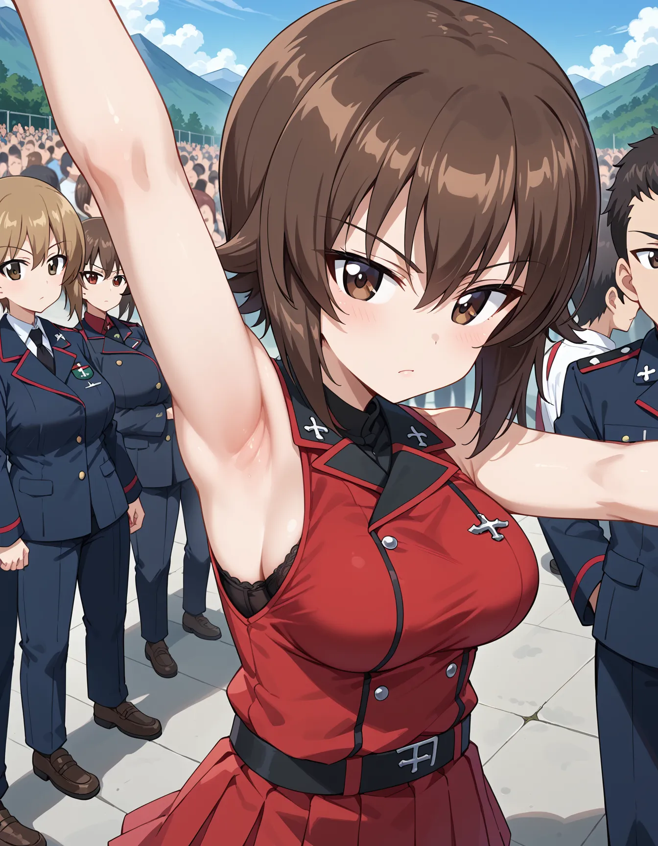 【「腋・脇」AIエロ画像（イラスト・アニメ・二次元風）4705枚まとめ！(64ページ目)のエロ画像27枚目