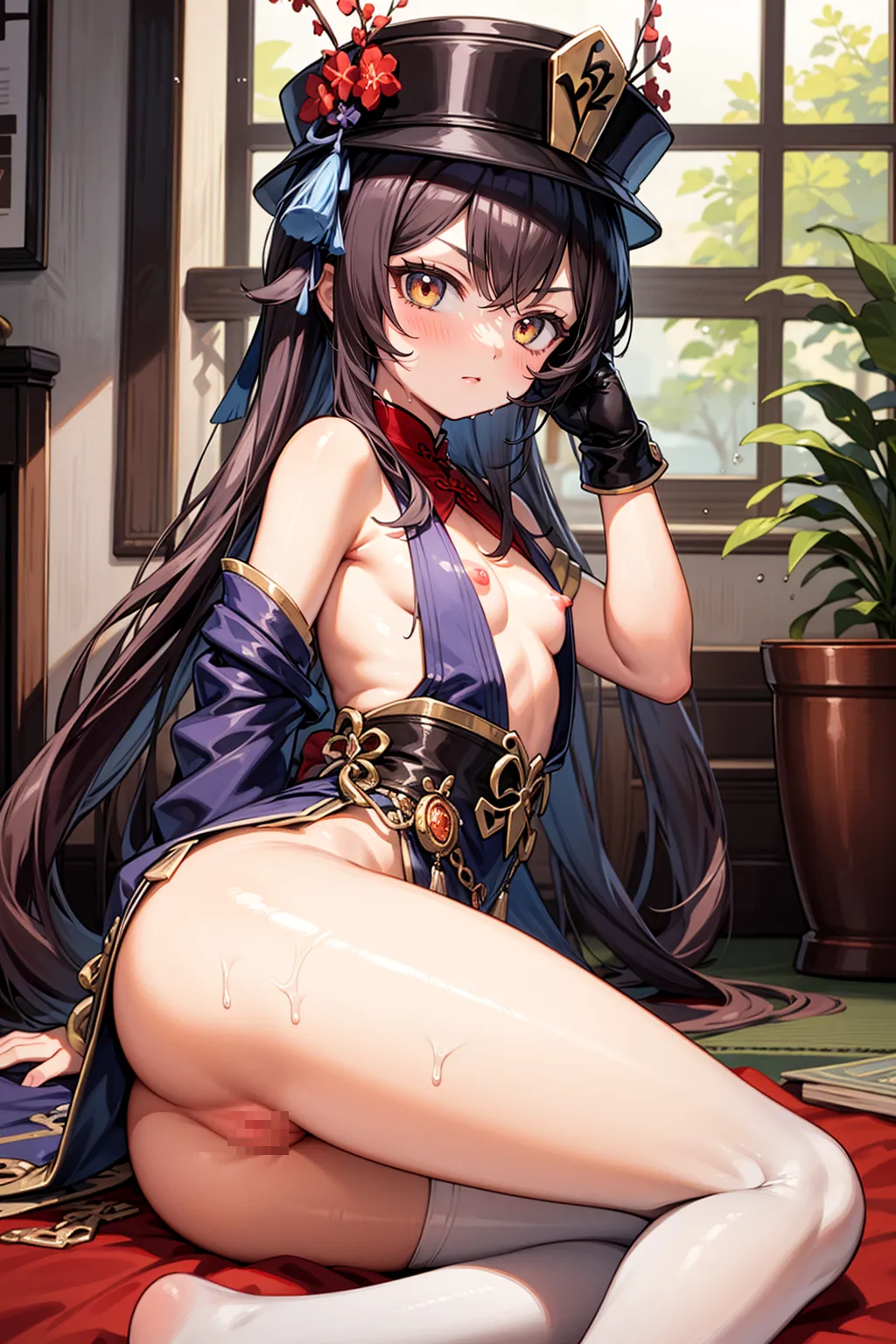 【「貧乳」AIエロ画像（イラスト・アニメ・二次元風）8390枚まとめ！(114ページ目)のエロ画像27枚目