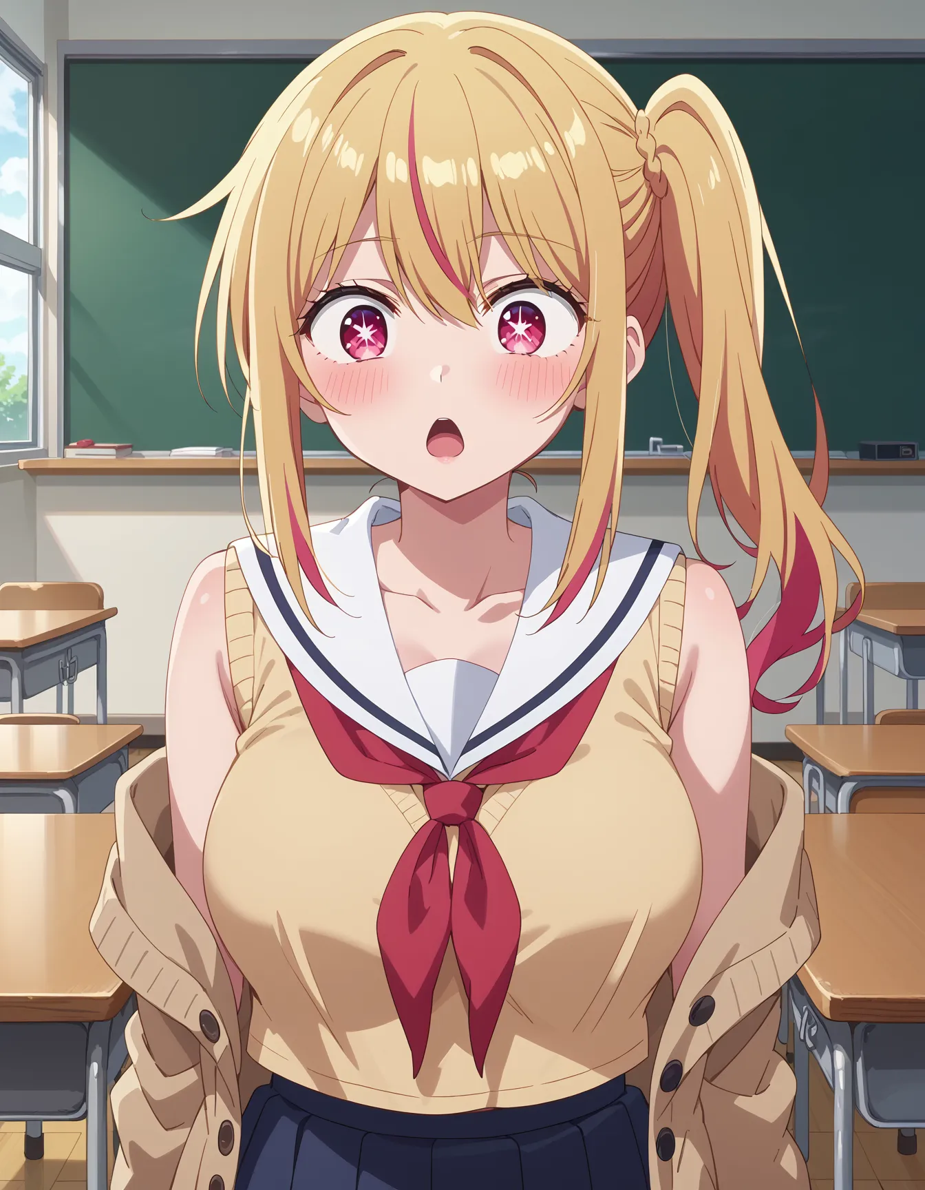【「学制服」AIエロ画像（イラスト・アニメ・二次元風）4855枚まとめ！(64ページ目)のエロ画像12枚目