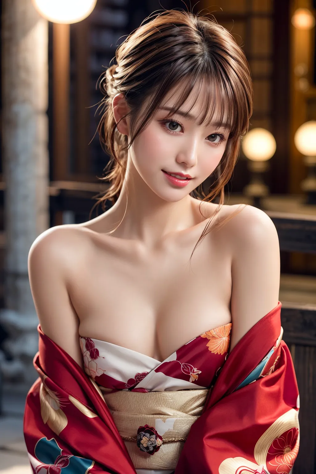 【「貧乳×着物」AIエロ画像（リアル・実写・フォト風）639枚まとめ！(9ページ目)のエロ画像1枚目