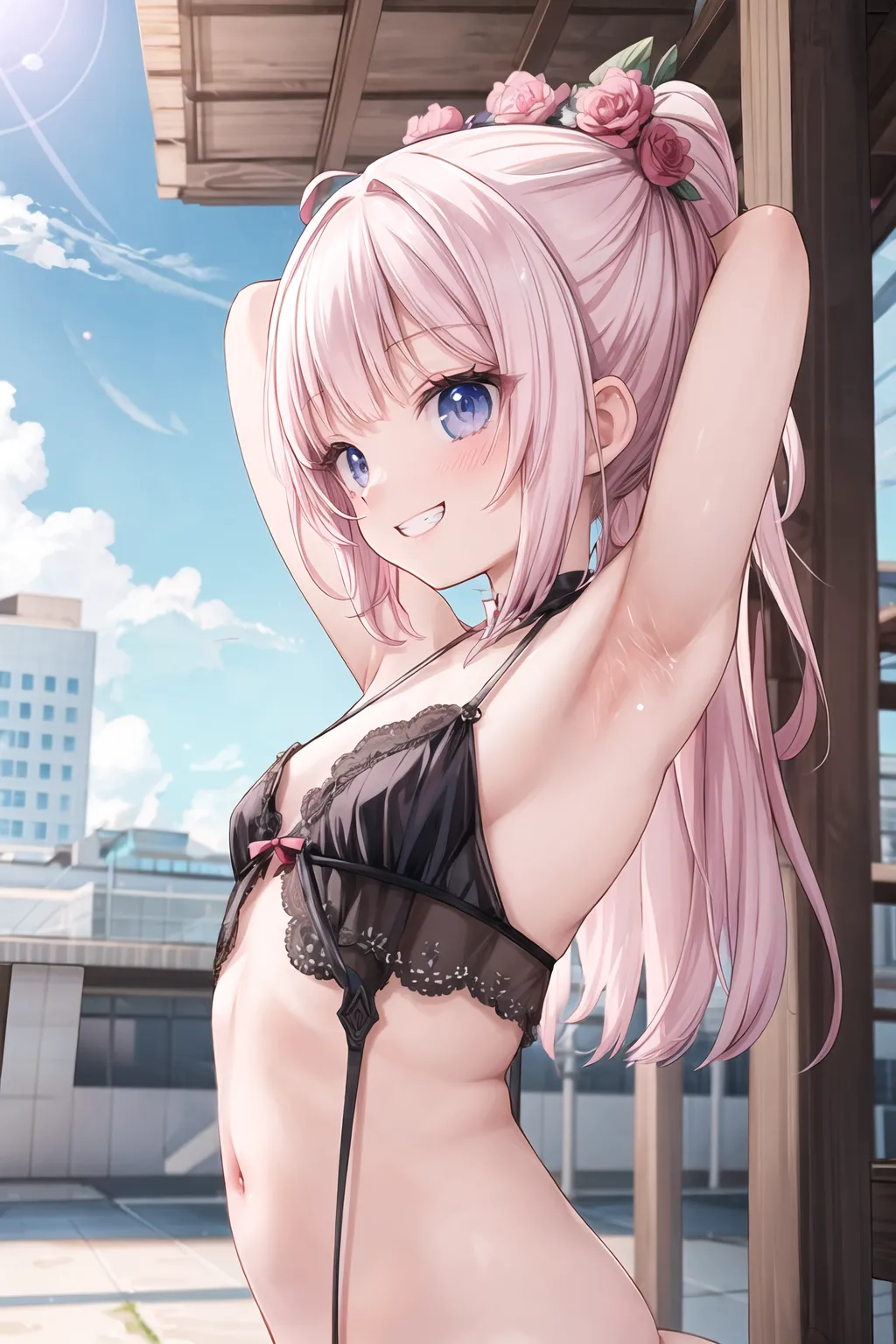 【「腋・脇」AIエロ画像（イラスト・アニメ・二次元風）4705枚まとめ！(64ページ目)のエロ画像5枚目