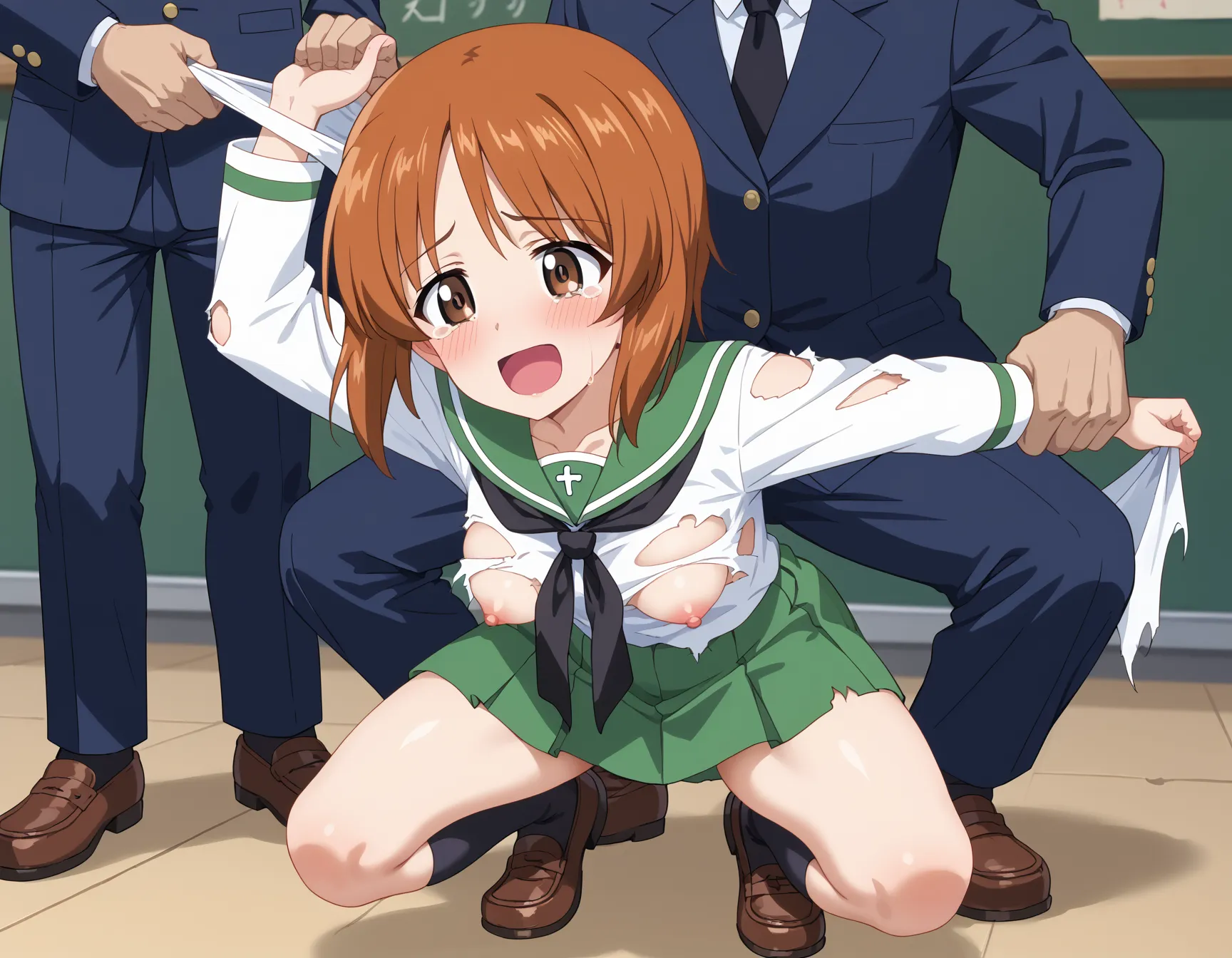 【「学制服」AIエロ画像（イラスト・アニメ・二次元風）4855枚まとめ！(64ページ目)のエロ画像6枚目