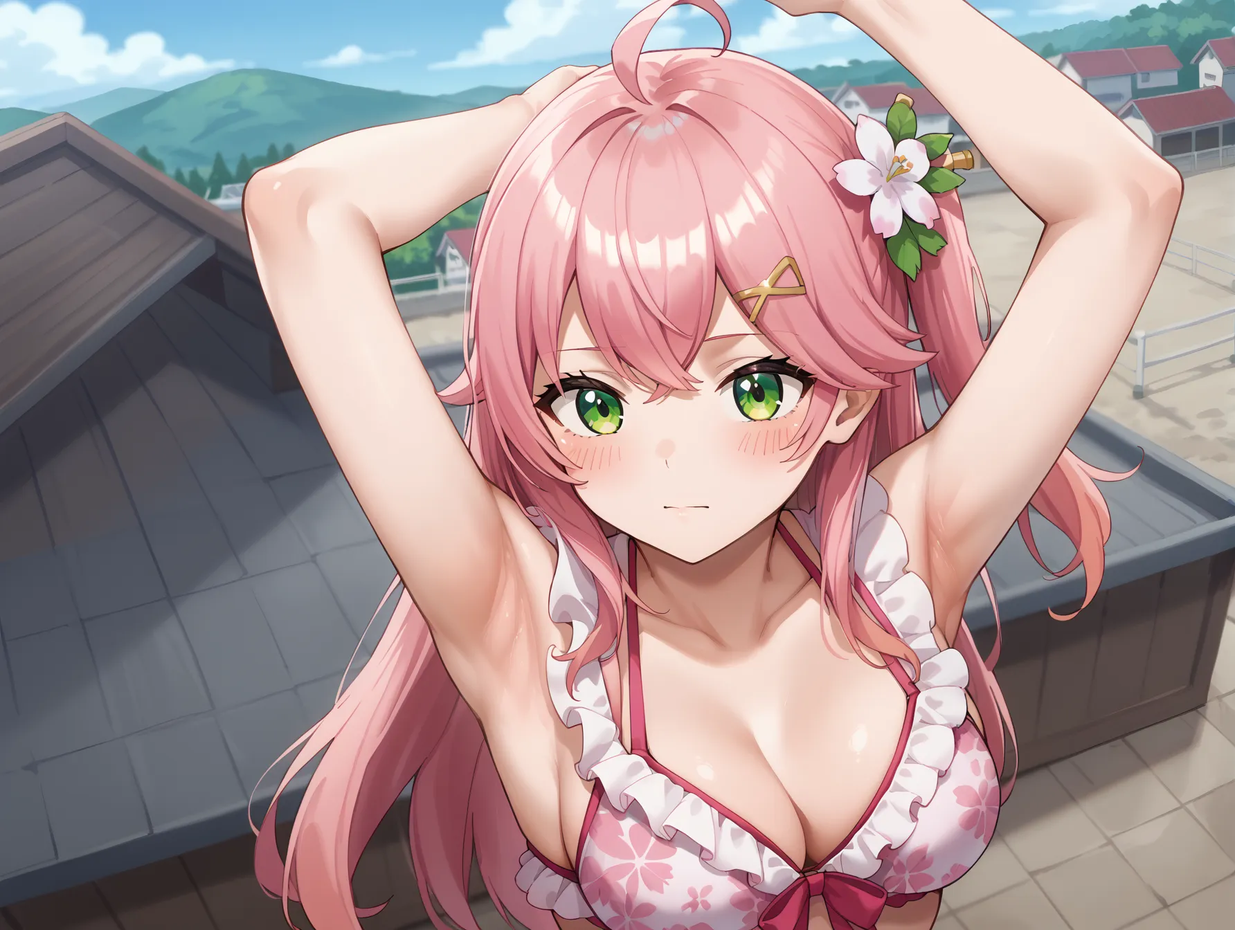 【「腋・脇」AIエロ画像（イラスト・アニメ・二次元風）4705枚まとめ！(64ページ目)のエロ画像2枚目