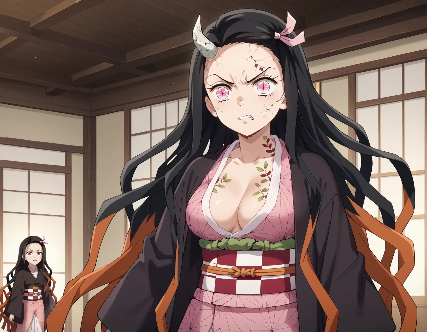 【「巨乳×着物」AIエロ画像（イラスト・アニメ・二次元風）854枚まとめ！(12ページ目)のエロ画像13枚目