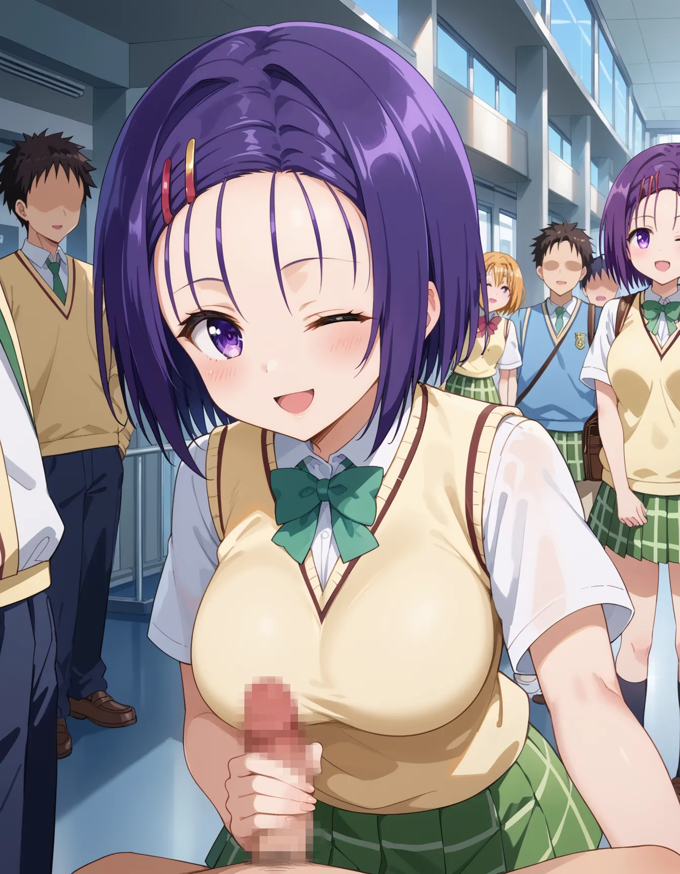 【「学制服」AIエロ画像（イラスト・アニメ・二次元風）4855枚まとめ！(63ページ目)のエロ画像28枚目