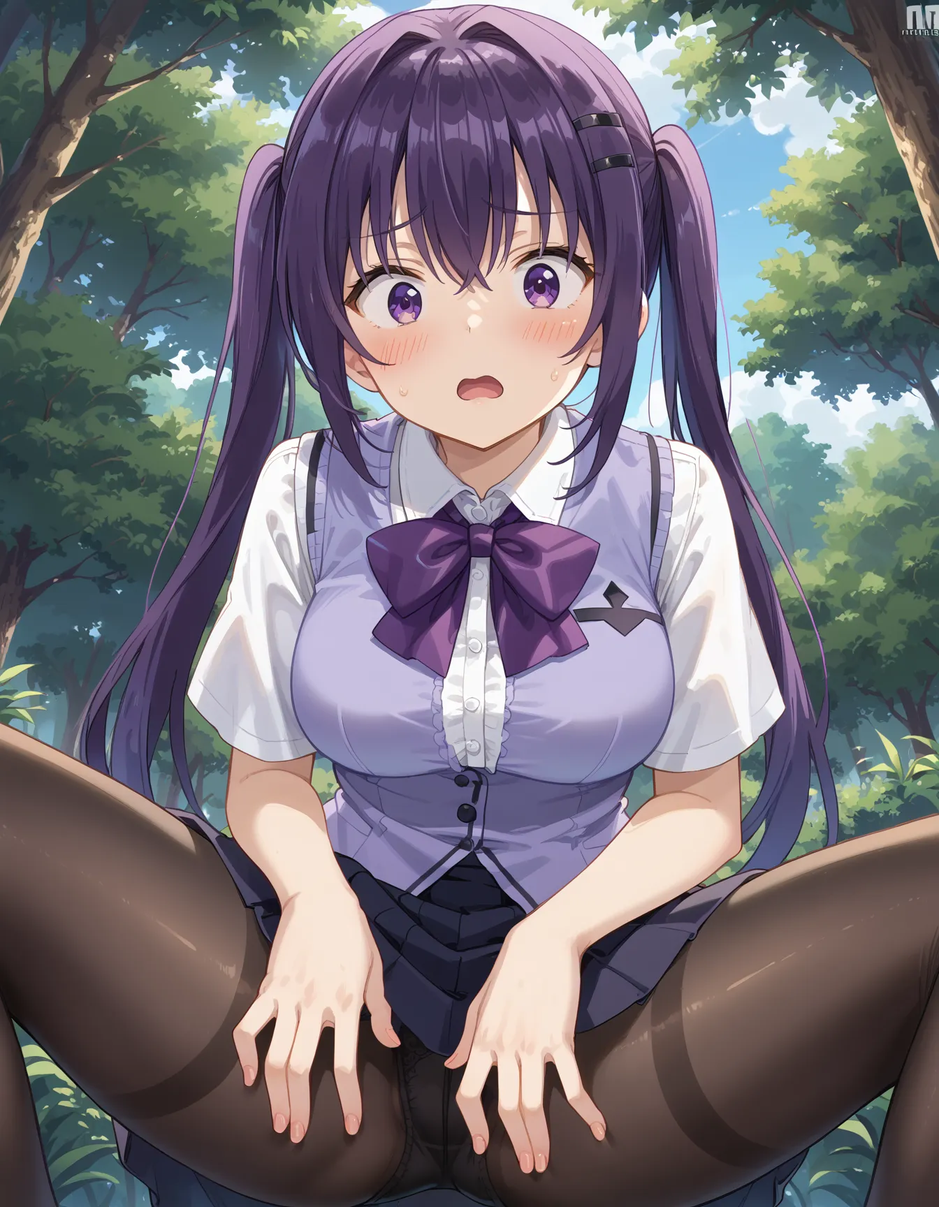 【「巨乳×パンスト」AIエロ画像（イラスト・アニメ・二次元風）575枚まとめ！(8ページ目)のエロ画像24枚目