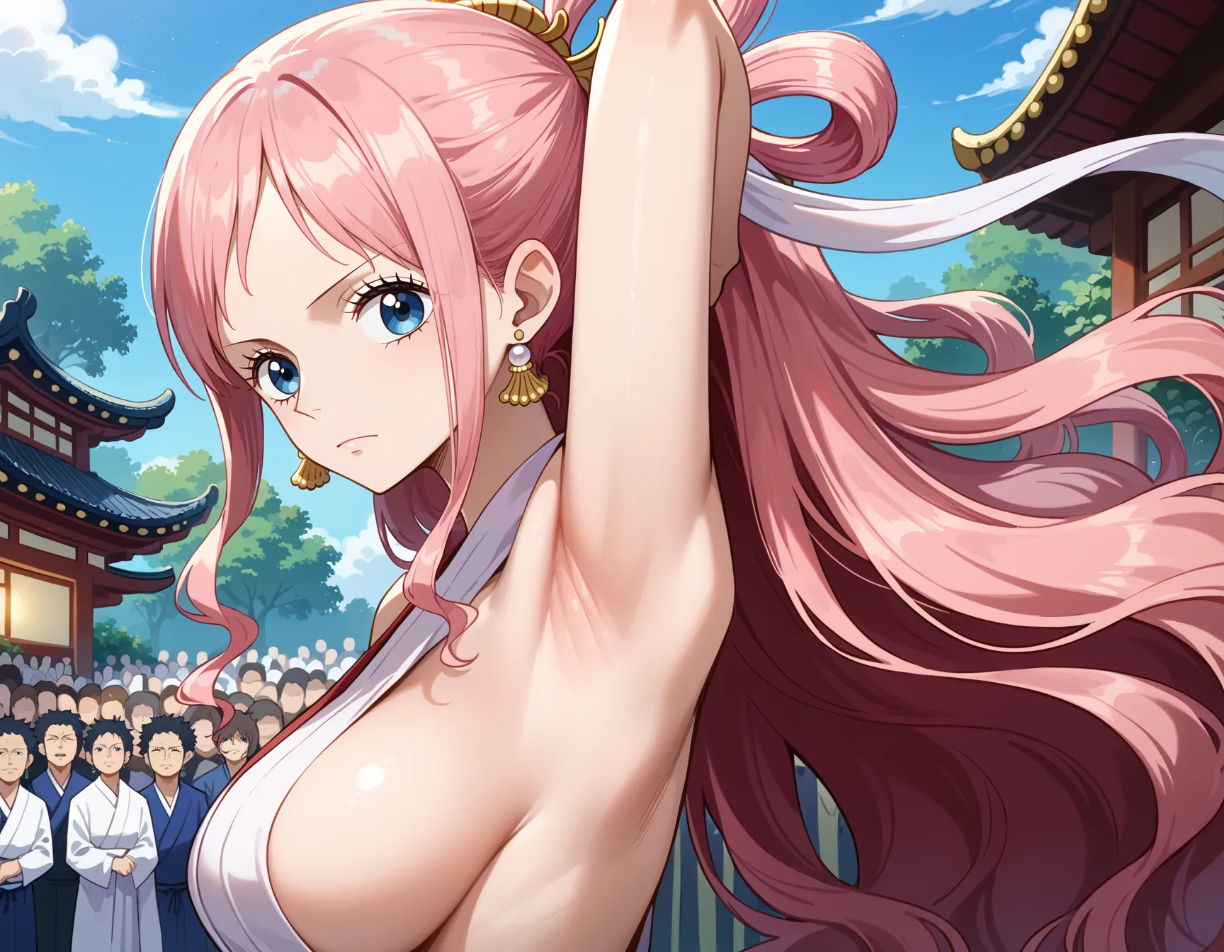 【「巨乳×着物」AIエロ画像（イラスト・アニメ・二次元風）854枚まとめ！(12ページ目)のエロ画像11枚目
