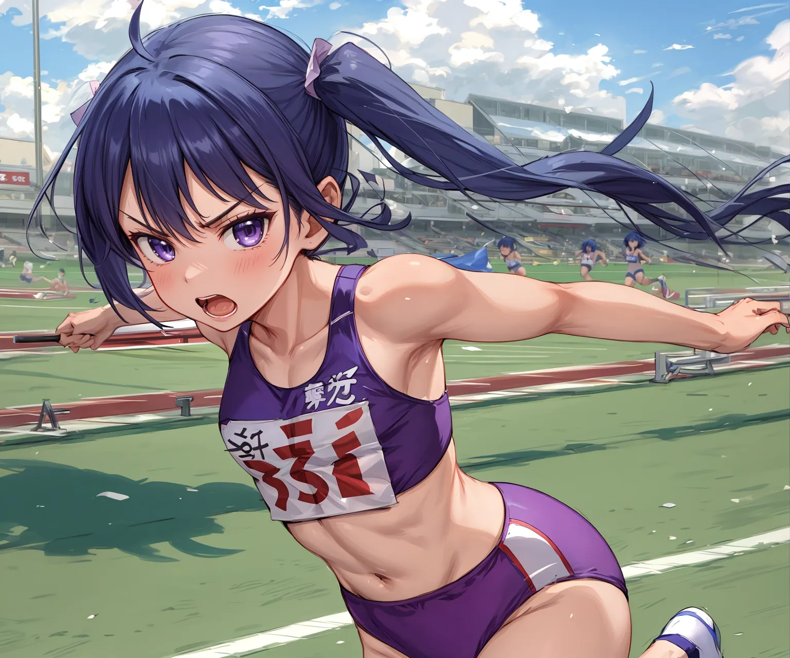 【「陸上」AIエロ画像（イラスト・アニメ・二次元風）160枚まとめ！(2ページ目)のエロ画像29枚目