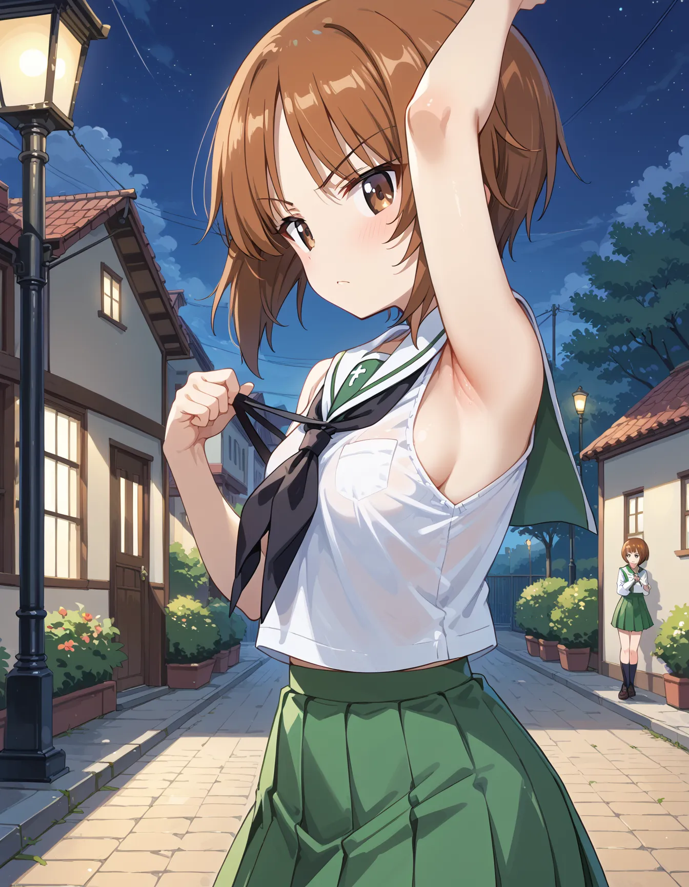【「腋・脇」AIエロ画像（イラスト・アニメ・二次元風）4705枚まとめ！(63ページ目)のエロ画像11枚目