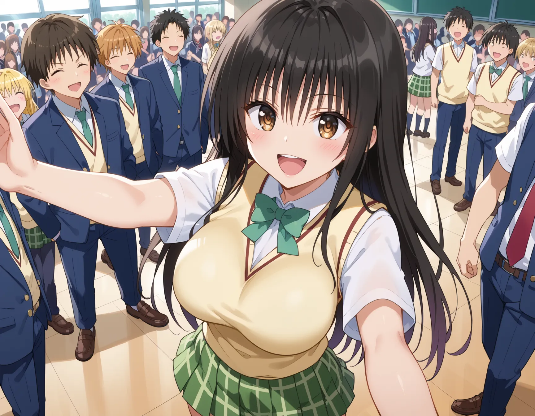 【「学制服」AIエロ画像（イラスト・アニメ・二次元風）4855枚まとめ！(63ページ目)のエロ画像17枚目