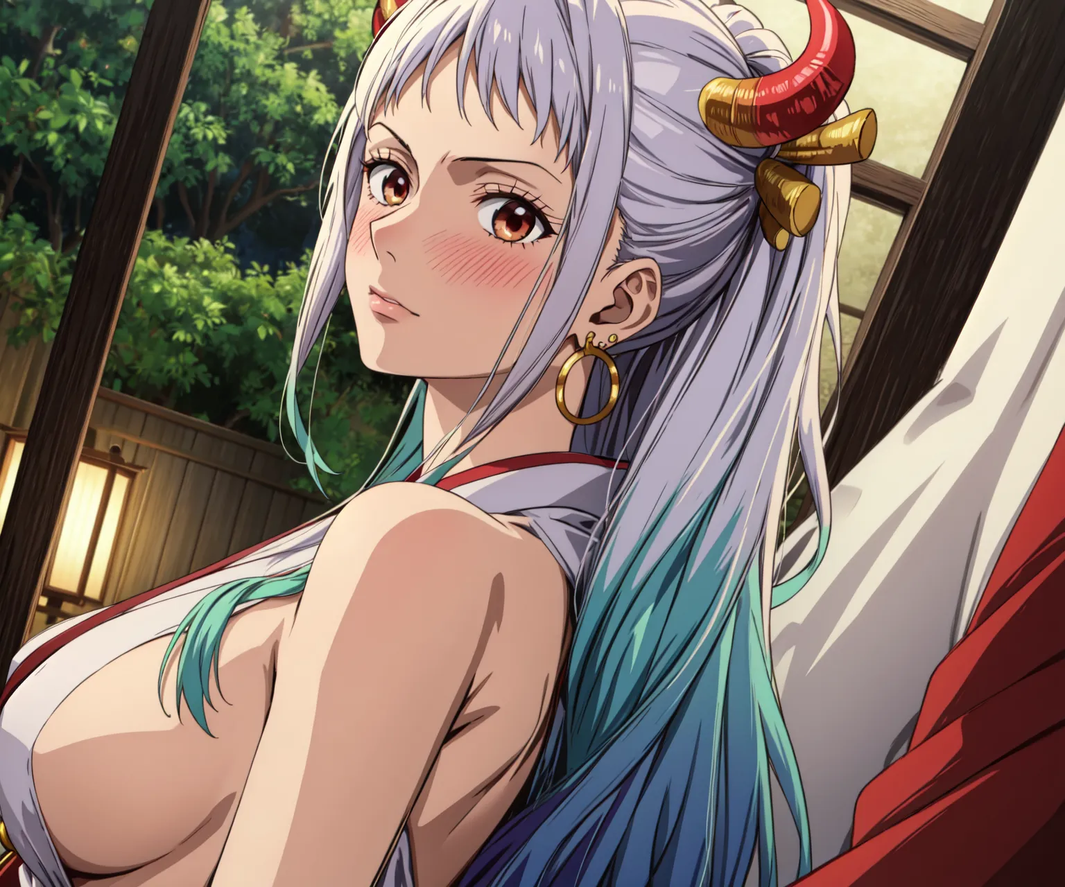 【「着物」AIエロ画像（イラスト・アニメ・二次元風）1472枚まとめ！(20ページ目)のエロ画像13枚目