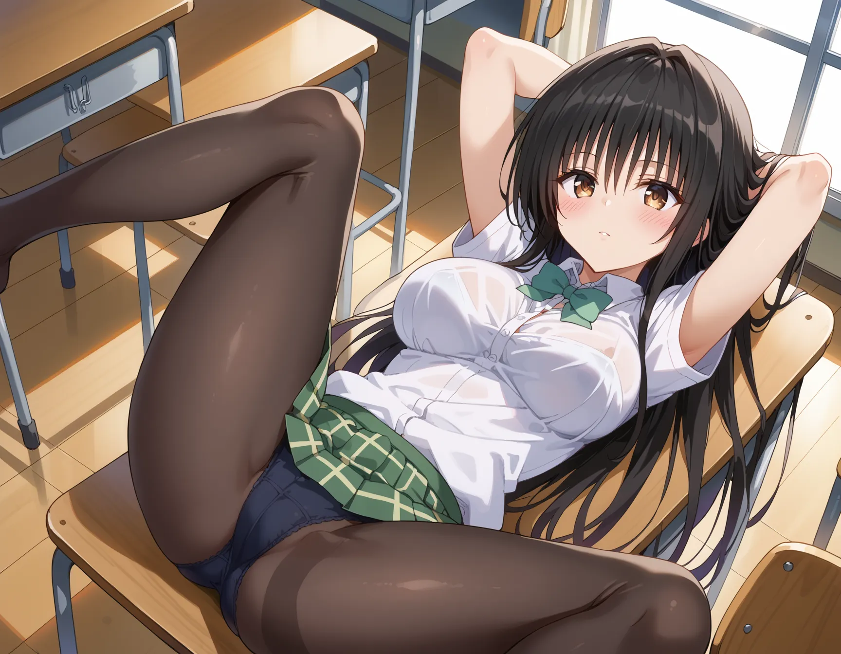 【「巨乳×パンスト」AIエロ画像（イラスト・アニメ・二次元風）575枚まとめ！(8ページ目)のエロ画像20枚目