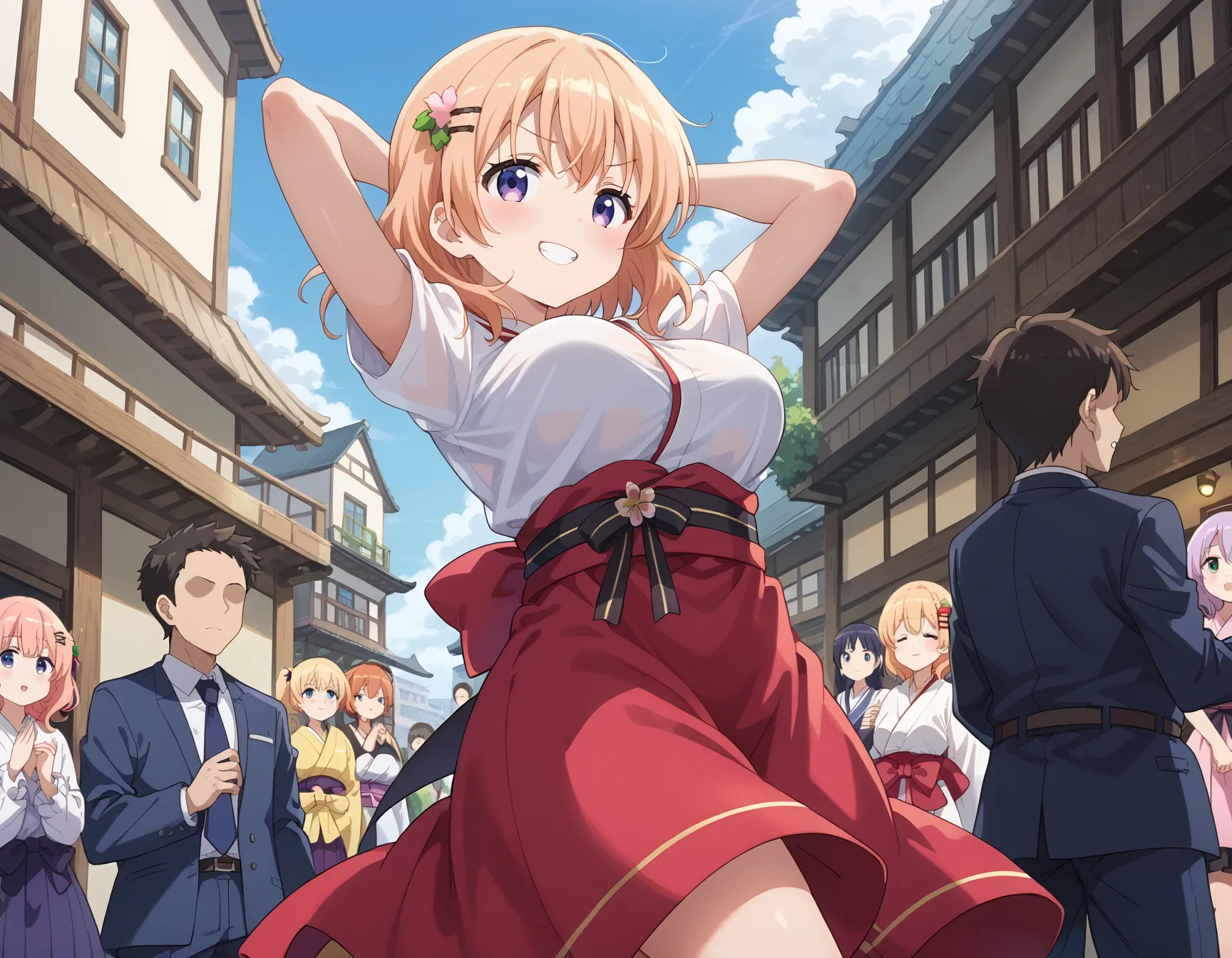 【「巨乳×着物」AIエロ画像（イラスト・アニメ・二次元風）854枚まとめ！(12ページ目)のエロ画像5枚目