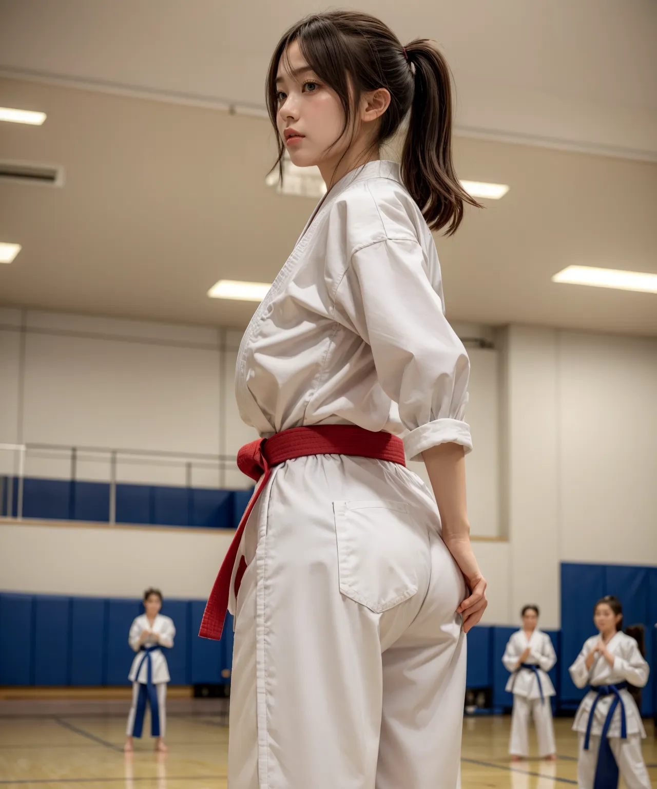 【「道着（空手・柔道）」AIエロ画像（リアル・実写・フォト風）515枚まとめ！(8ページ目)のエロ画像4枚目