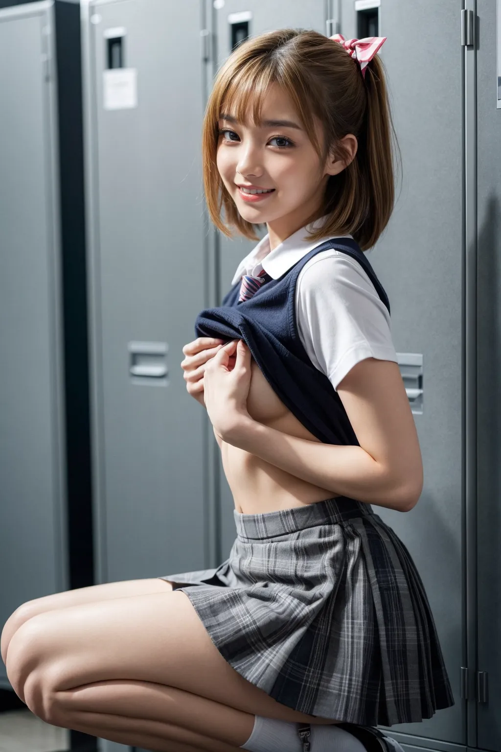 【「女子校生・JK×貧乳」AIエロ画像（リアル・実写・フォト風）2980枚まとめ！(39ページ目)のエロ画像29枚目