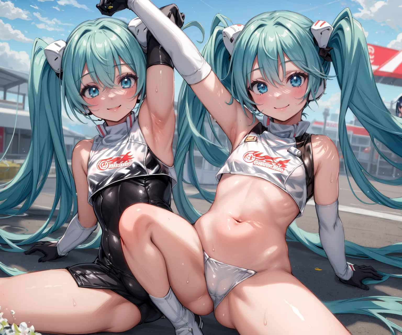【「貧乳」AIエロ画像（イラスト・アニメ・二次元風）8390枚まとめ！(111ページ目)のエロ画像8枚目