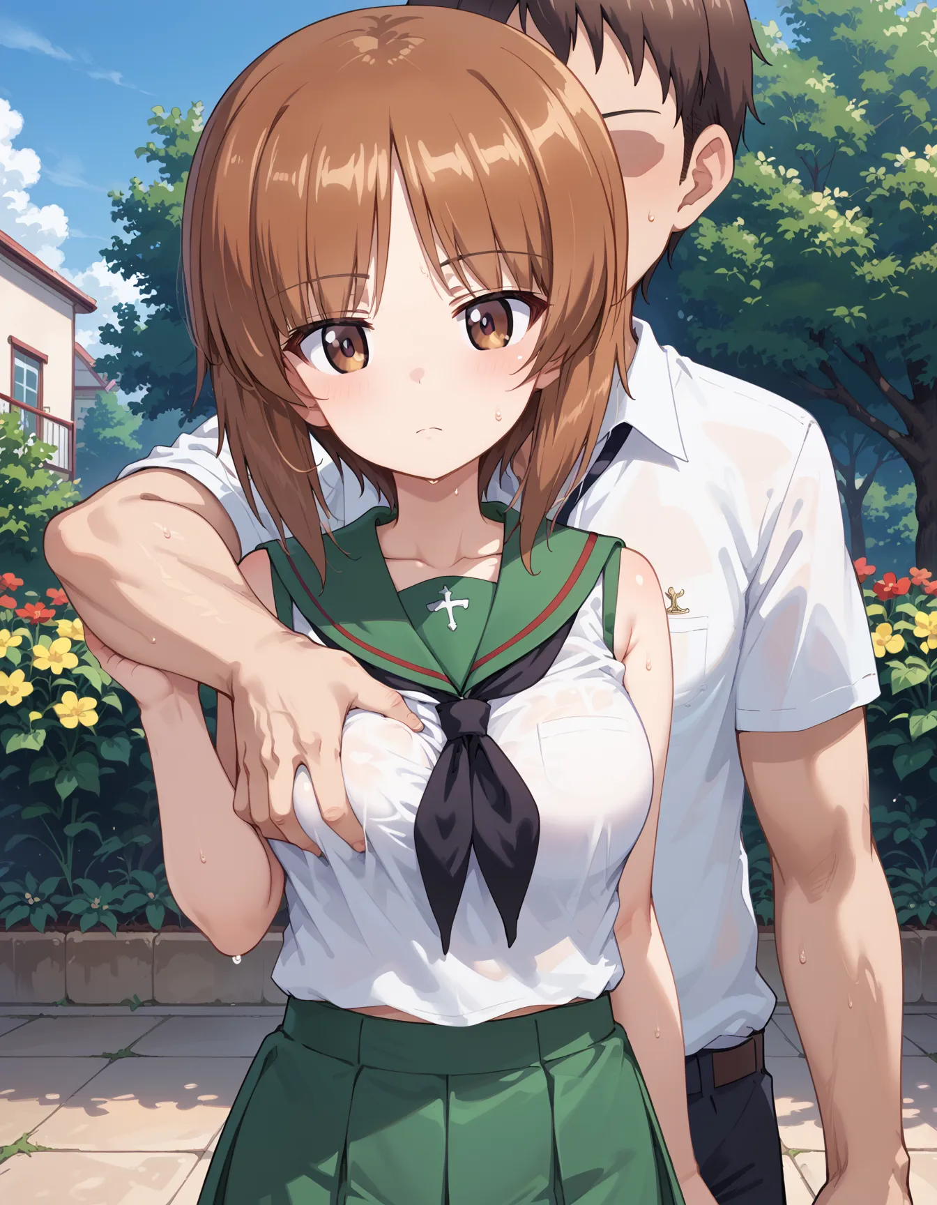 【「学制服」AIエロ画像（イラスト・アニメ・二次元風）4855枚まとめ！(61ページ目)のエロ画像25枚目