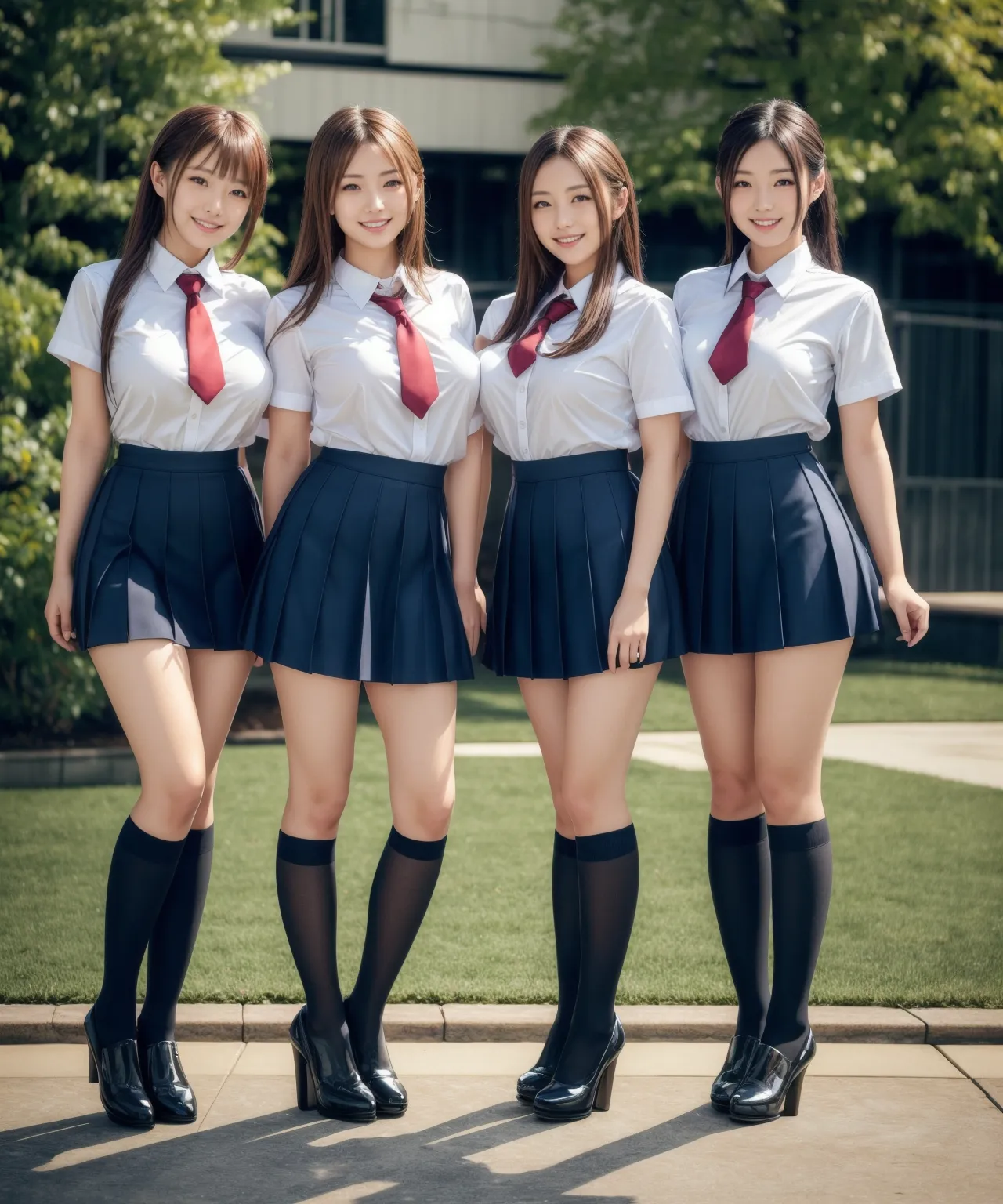 【「爆乳・超乳×学制服」AIエロ画像（リアル・実写・フォト風）1962枚まとめ！(27ページ目)のエロ画像6枚目