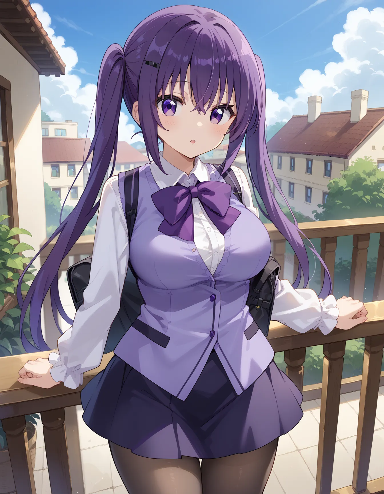 【「巨乳×パンスト」AIエロ画像（イラスト・アニメ・二次元風）575枚まとめ！(8ページ目)のエロ画像15枚目