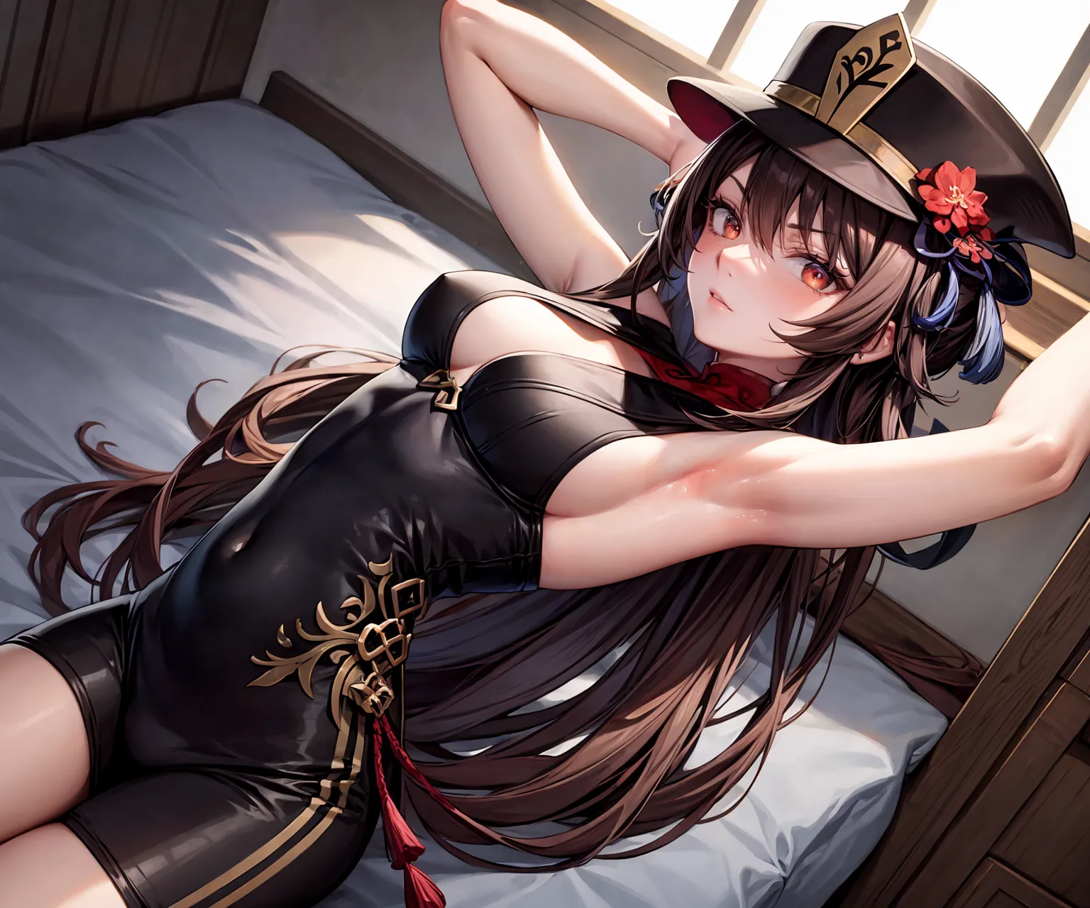 【「腋・脇」AIエロ画像（イラスト・アニメ・二次元風）4705枚まとめ！(61ページ目)のエロ画像16枚目