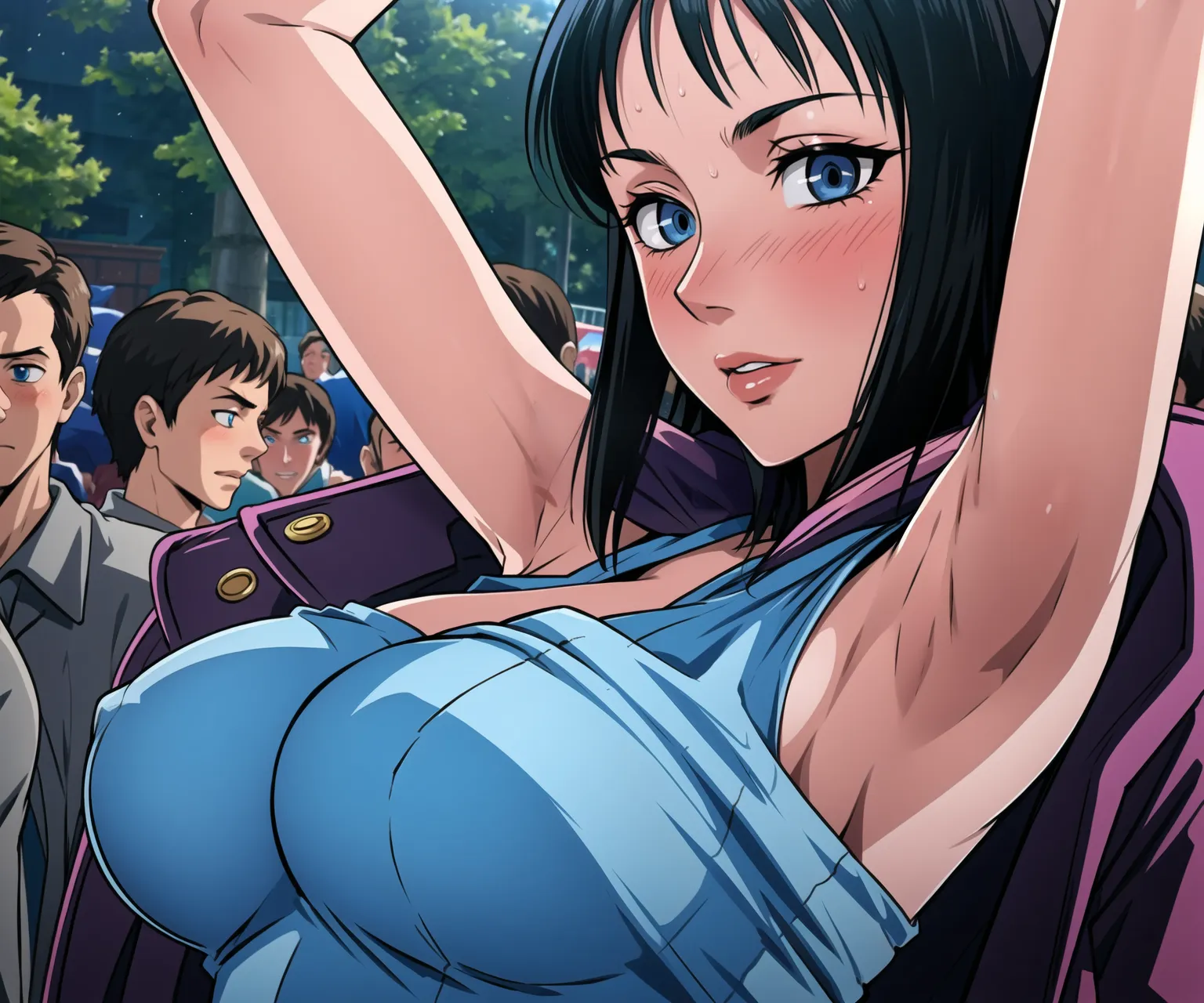 【「腋・脇」AIエロ画像（イラスト・アニメ・二次元風）4705枚まとめ！(61ページ目)のエロ画像14枚目