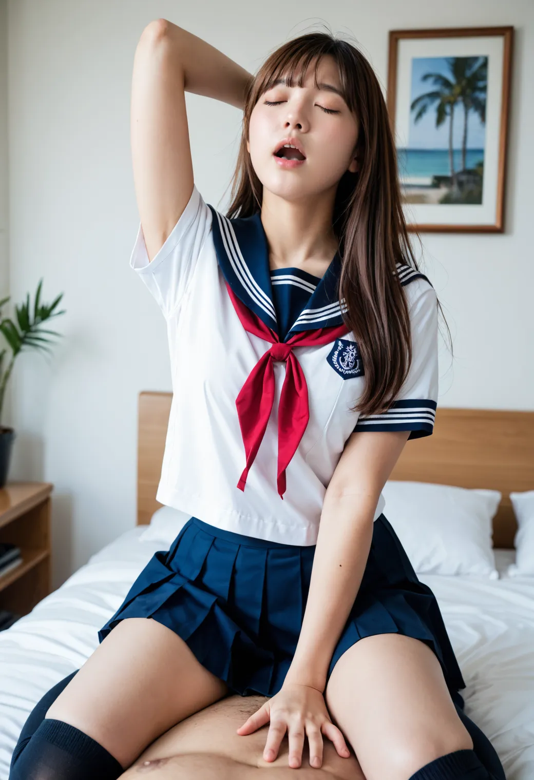 【「尻×学制服」AIエロ画像（リアル・実写・フォト風）2547枚まとめ！(32ページ目)のエロ画像23枚目